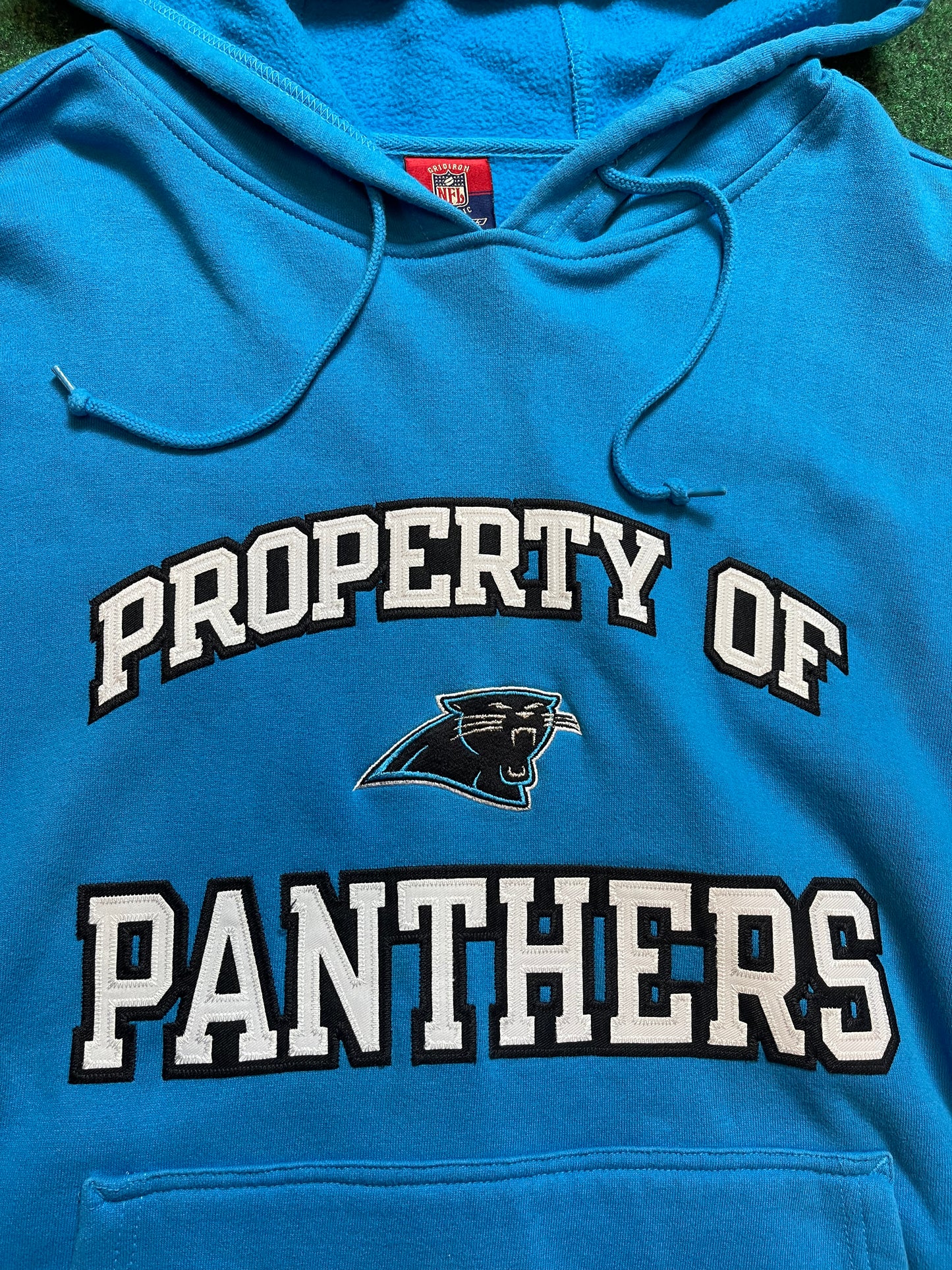 2003 Carolina Panthers Vintage Gridiron Classic Super Heavyweight Reebok NFL Hoodie (XXL)