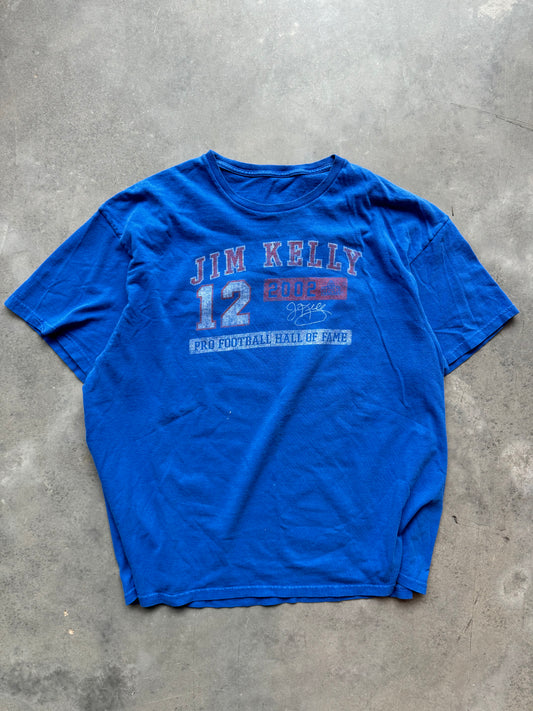 2002 Buffalo Bills Jim Kelly Vintage Hall of Fame NFL Tee (XL)