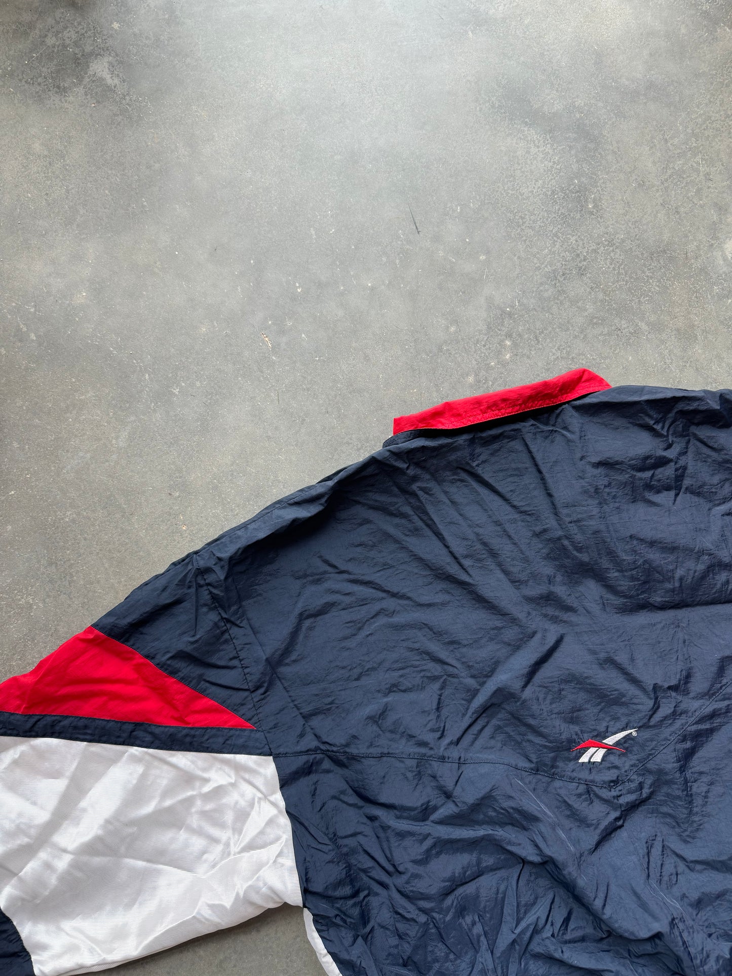 90’s Reebok Colorblocked Half Zip Windbreaker Jacket (XXL)