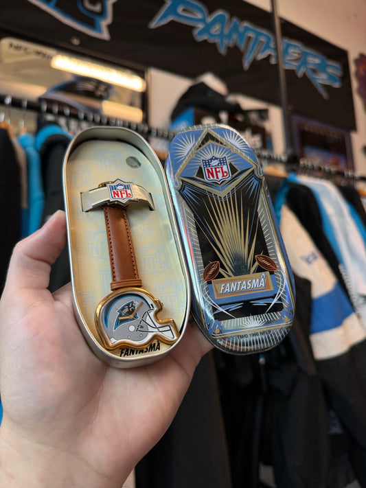 1996 Carolina Panthers Vintage Fantasam Gold Helmet NFL Watch - Brand New