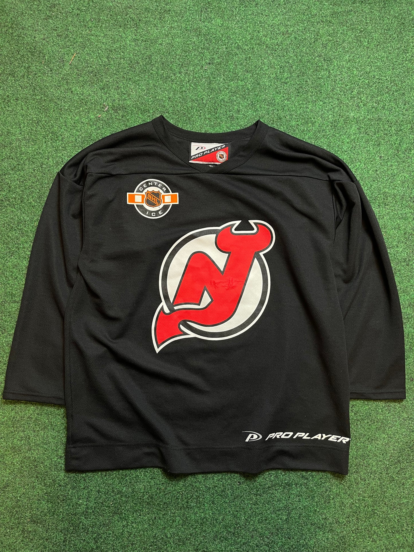 90’s New Jersey Devils Vintage Pro Player NHL Center Ice Hockey Jersey (Large)