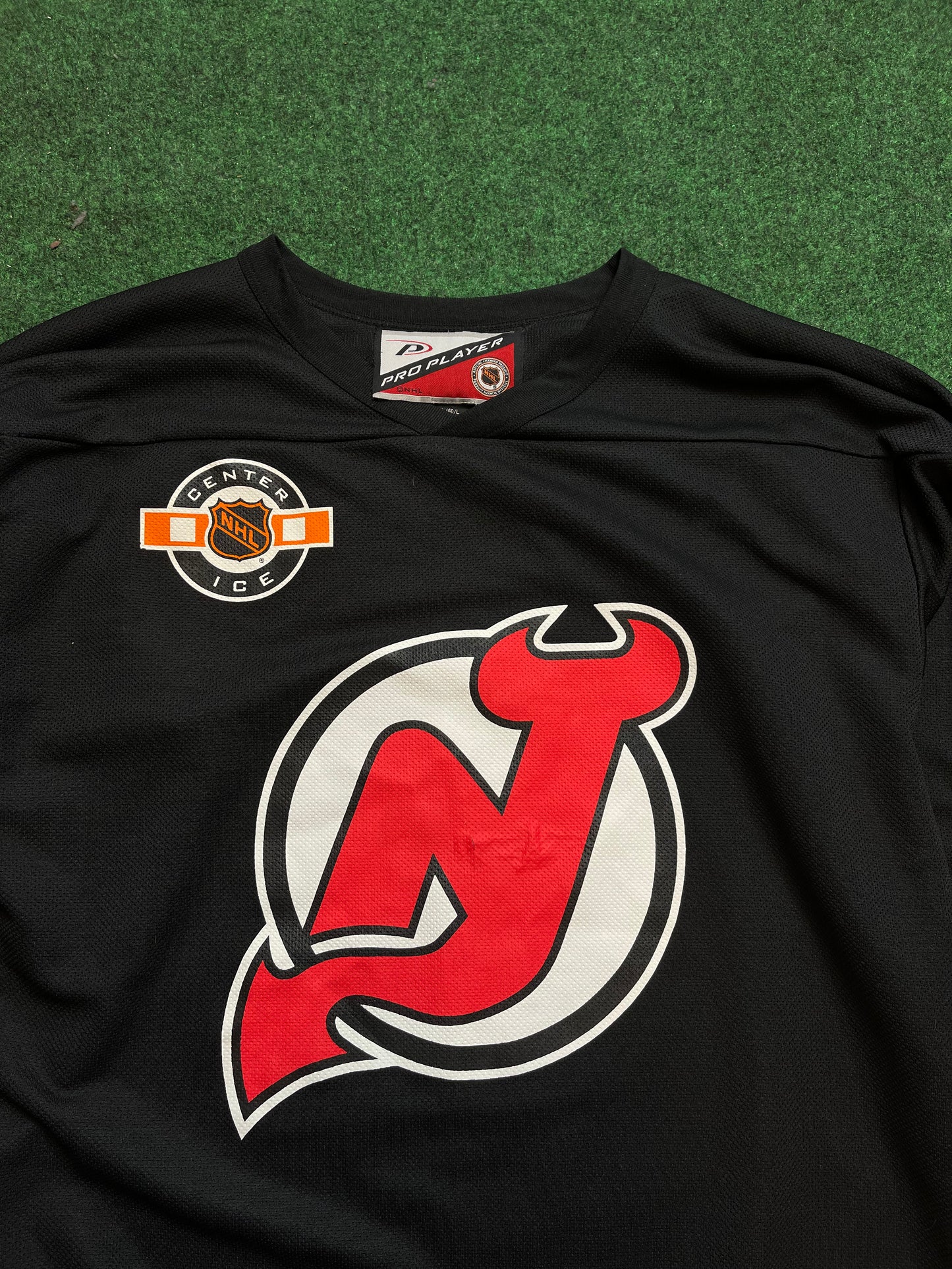 90’s New Jersey Devils Vintage Pro Player NHL Center Ice Hockey Jersey (Large)
