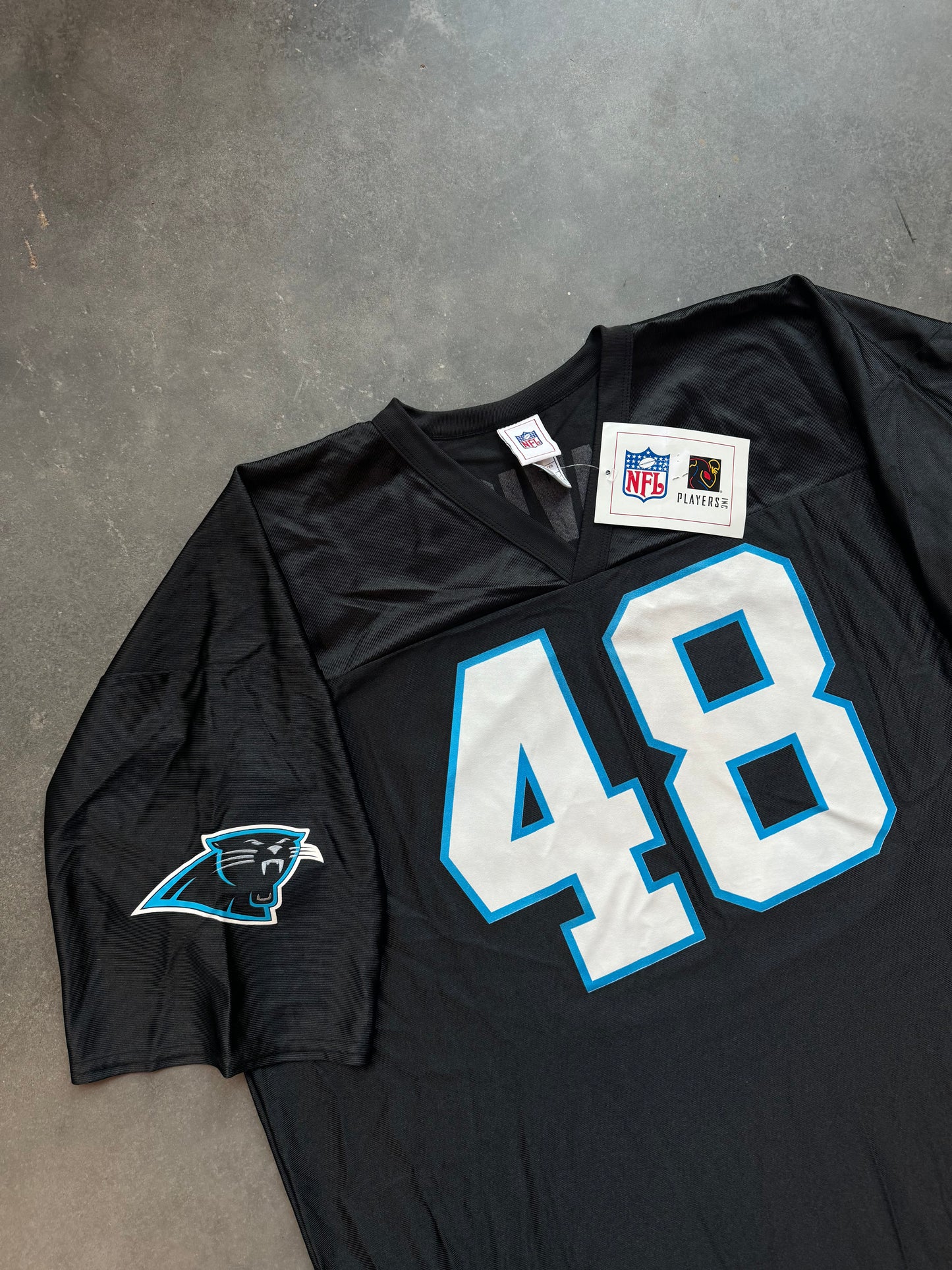 00’s Carolina Panthers Stephen Davis Vintage Black NFL Jersey - Deadstock (XXL)