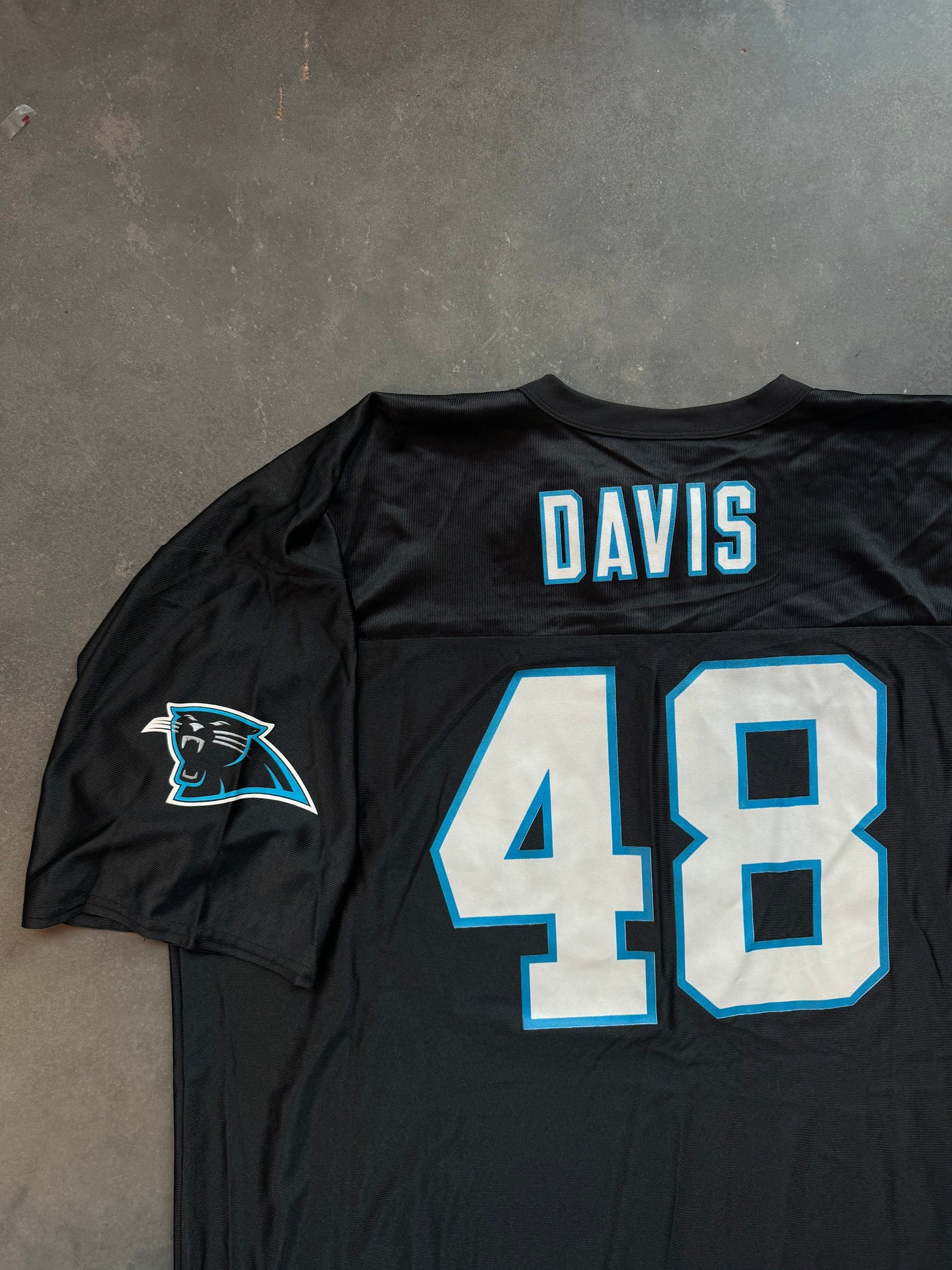 00’s Carolina Panthers Stephen Davis Vintage Black NFL Jersey - Deadstock (XXL)