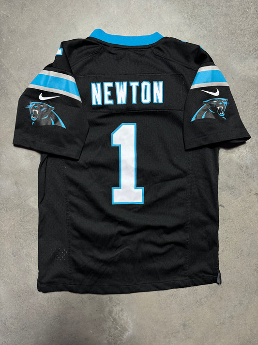2010’s Carolina Panthers Cam Newton Black NFL Jersey (Youth Medium)
