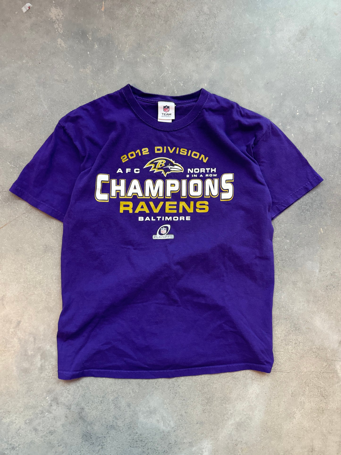 2012 Baltimore Ravens AFC North Division Champions NFL Tee (Medium)