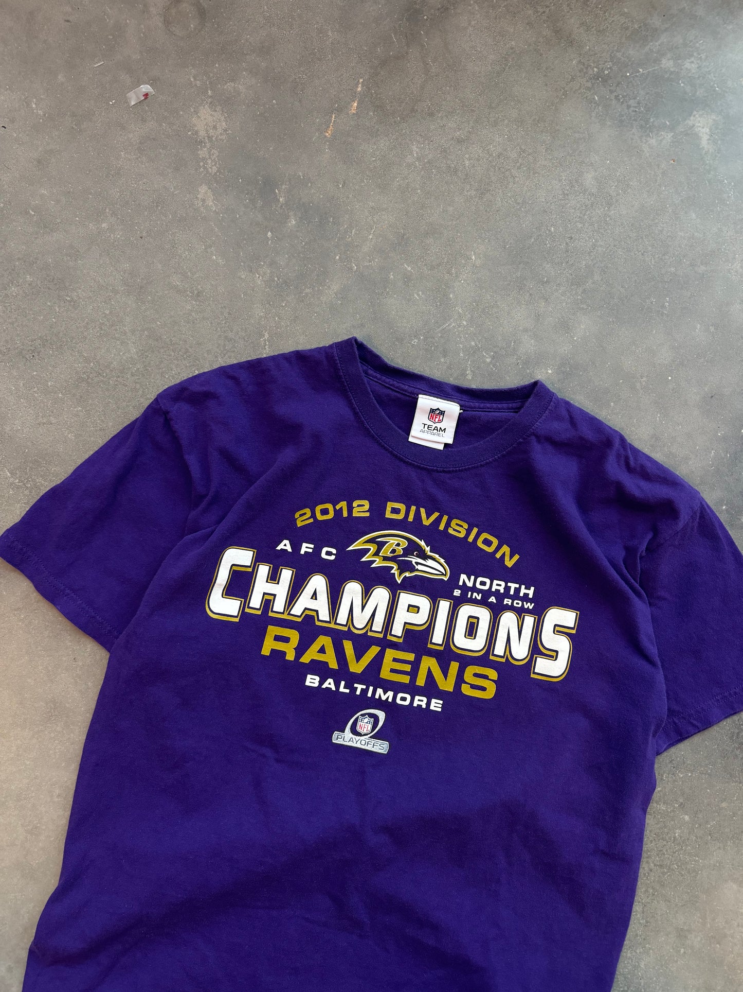 2012 Baltimore Ravens AFC North Division Champions NFL Tee (Medium)