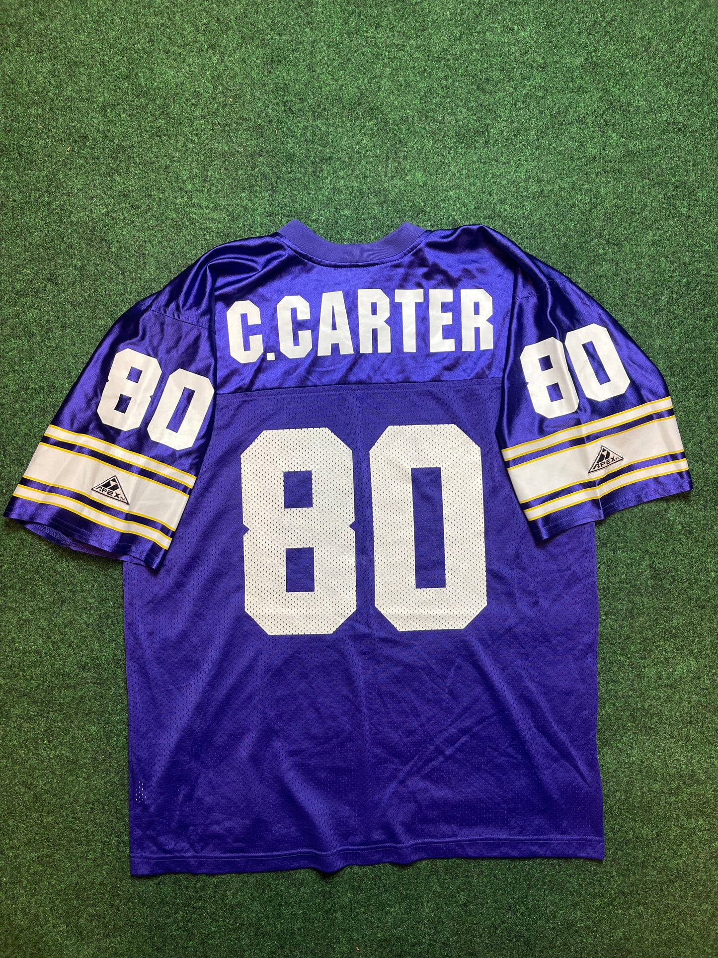 90’s Minnesota Vikings Cris Carter Vintage Apex One NFL Jersey (XL)