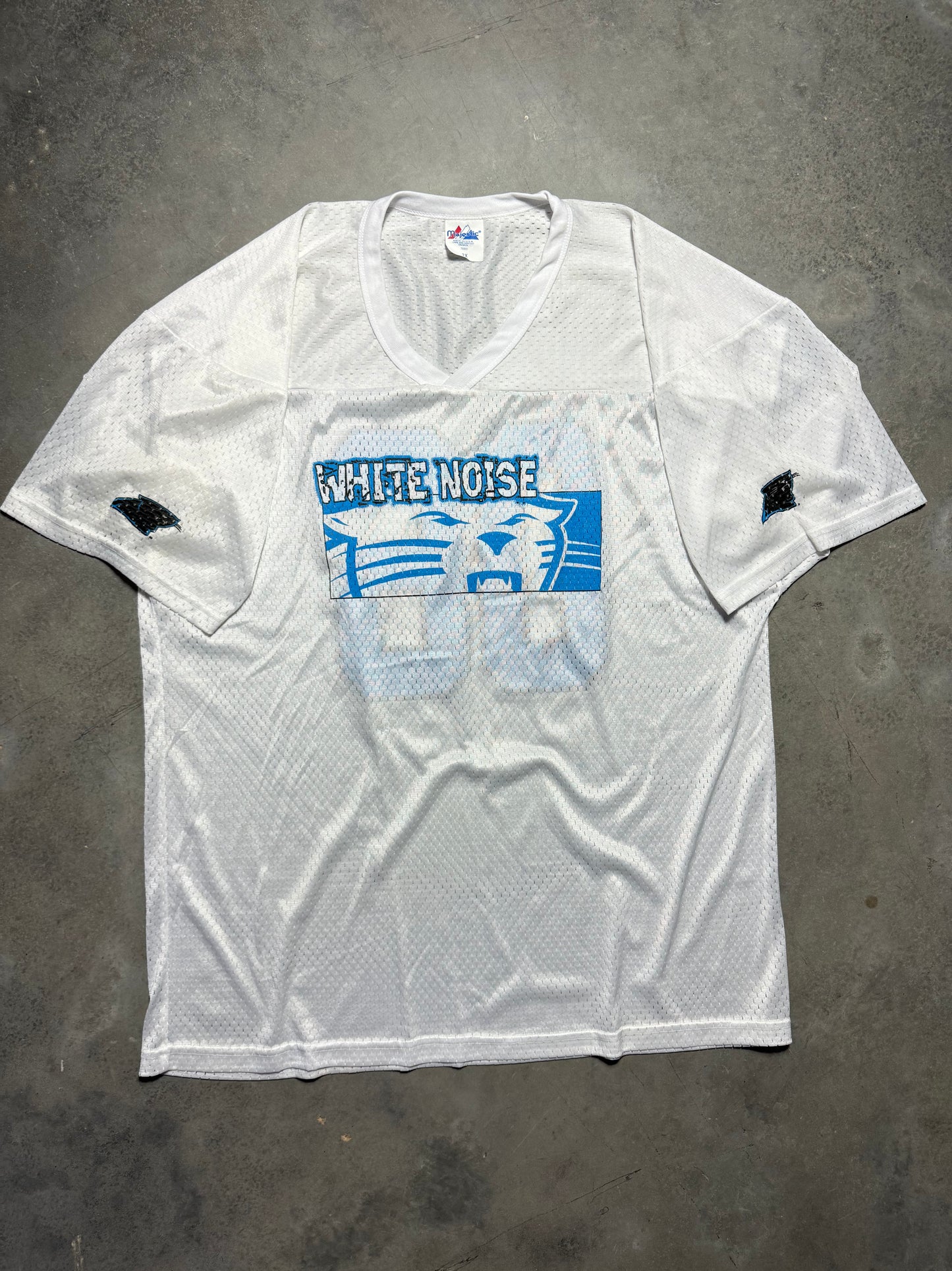 2006 Carolina Panthers Vintage White Mesh “White Noise” NFL Jersey (XXL)