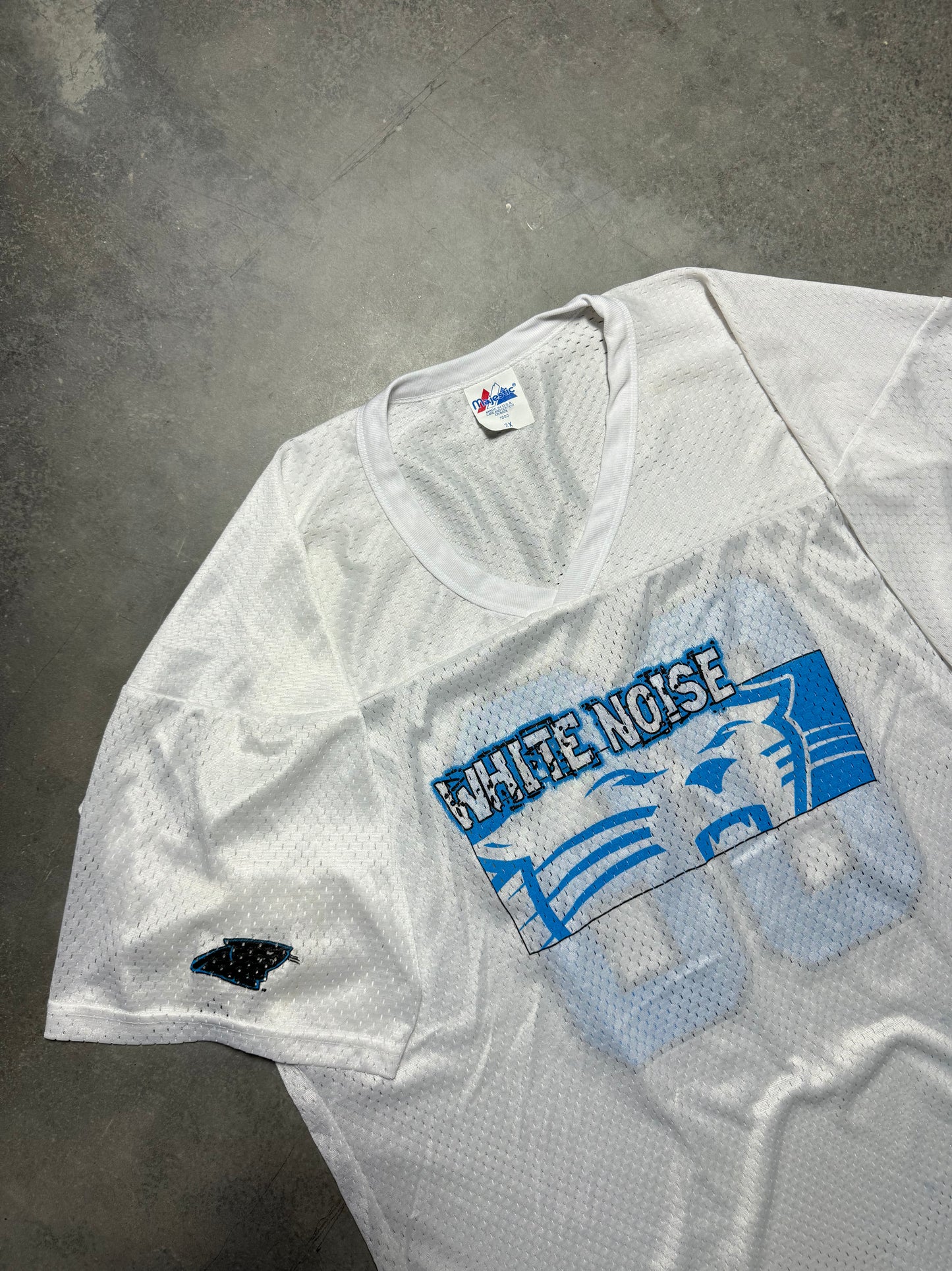2006 Carolina Panthers Vintage White Mesh “White Noise” NFL Jersey (XXL)