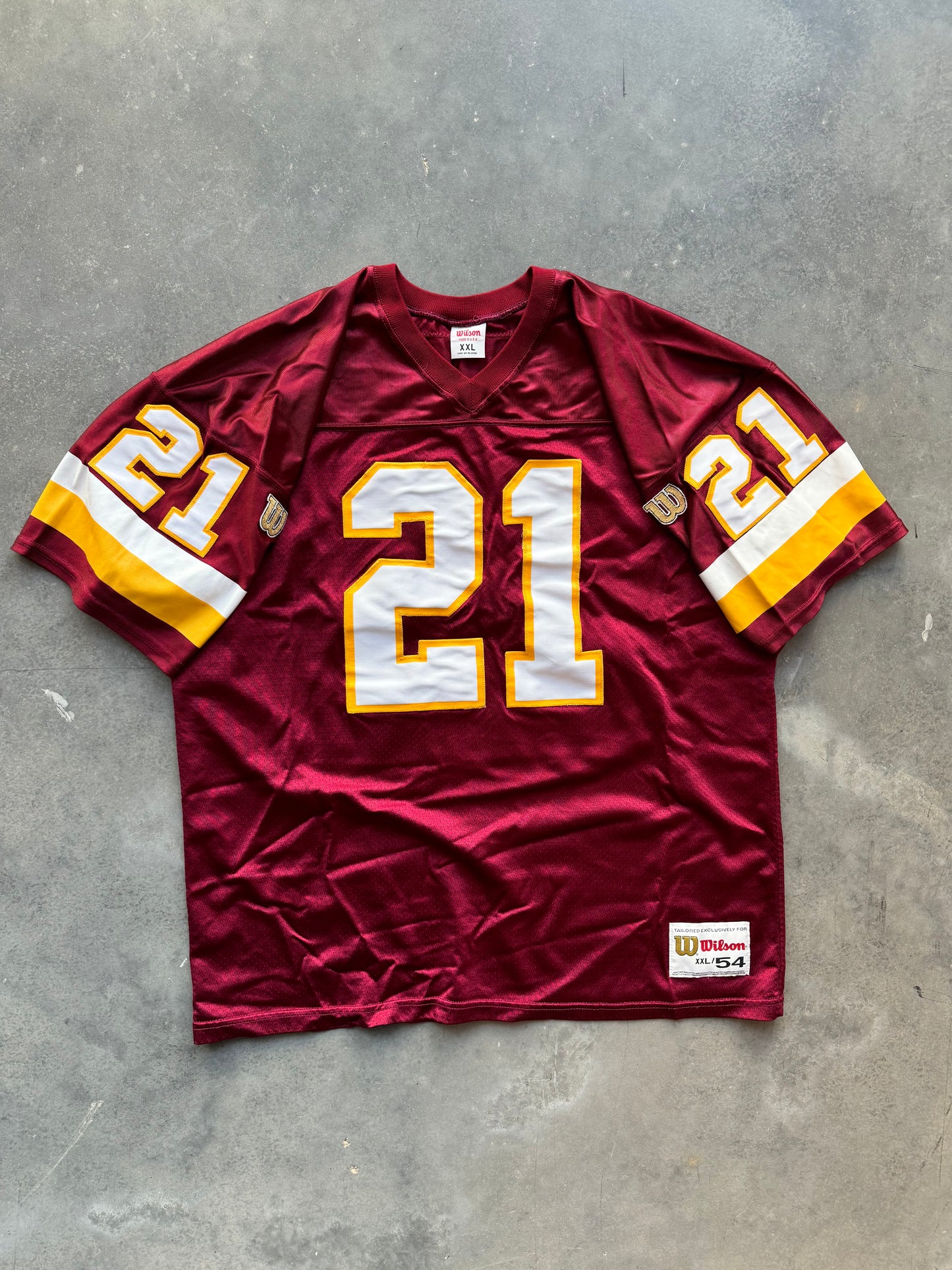 90’s Washington Redskins Terry Allen Vintage Wilson Stitched NFL Authentic Jersey (XXL)