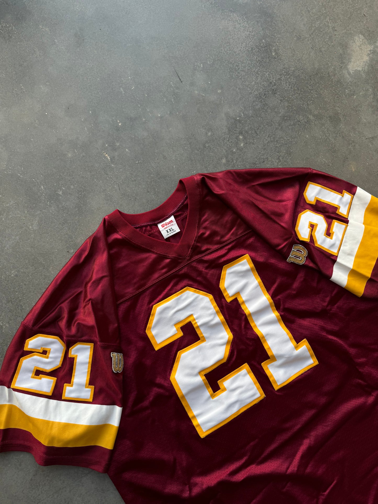 90’s Washington Redskins Terry Allen Vintage Wilson Stitched NFL Authentic Jersey (XXL)