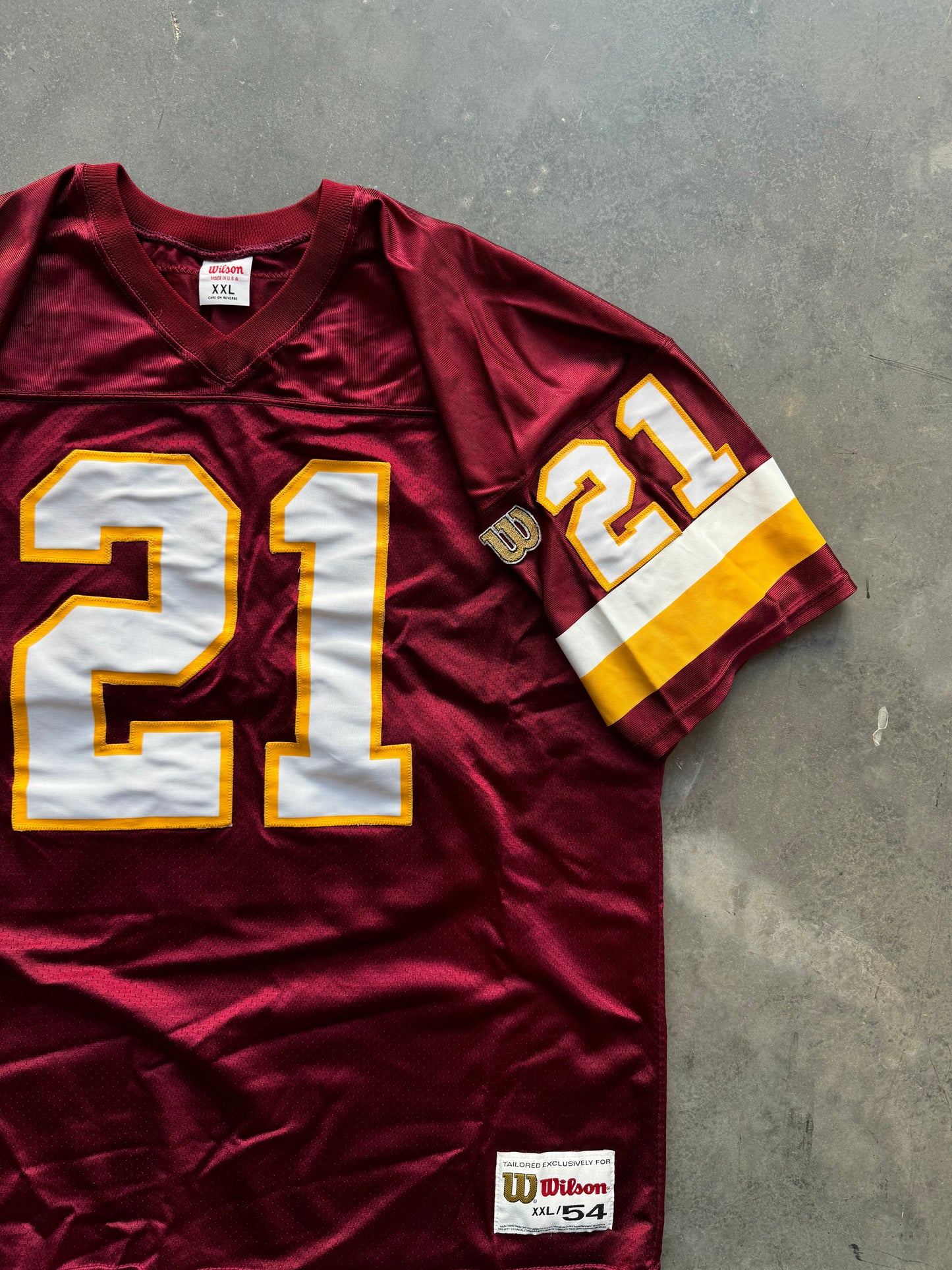 90’s Washington Redskins Terry Allen Vintage Wilson Stitched NFL Authentic Jersey (XXL)