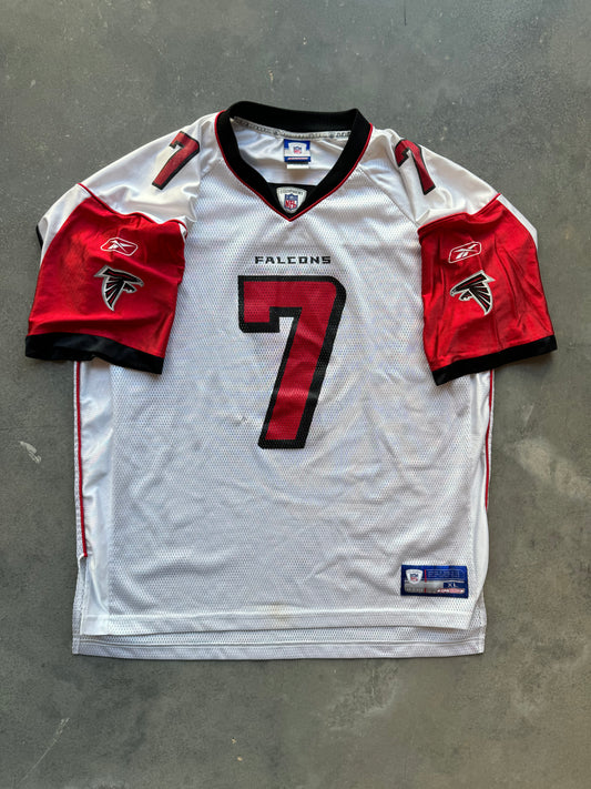 00’s Atlanta Falcons Michael Vick Vintage White Reebok NFL Jersey (XL)