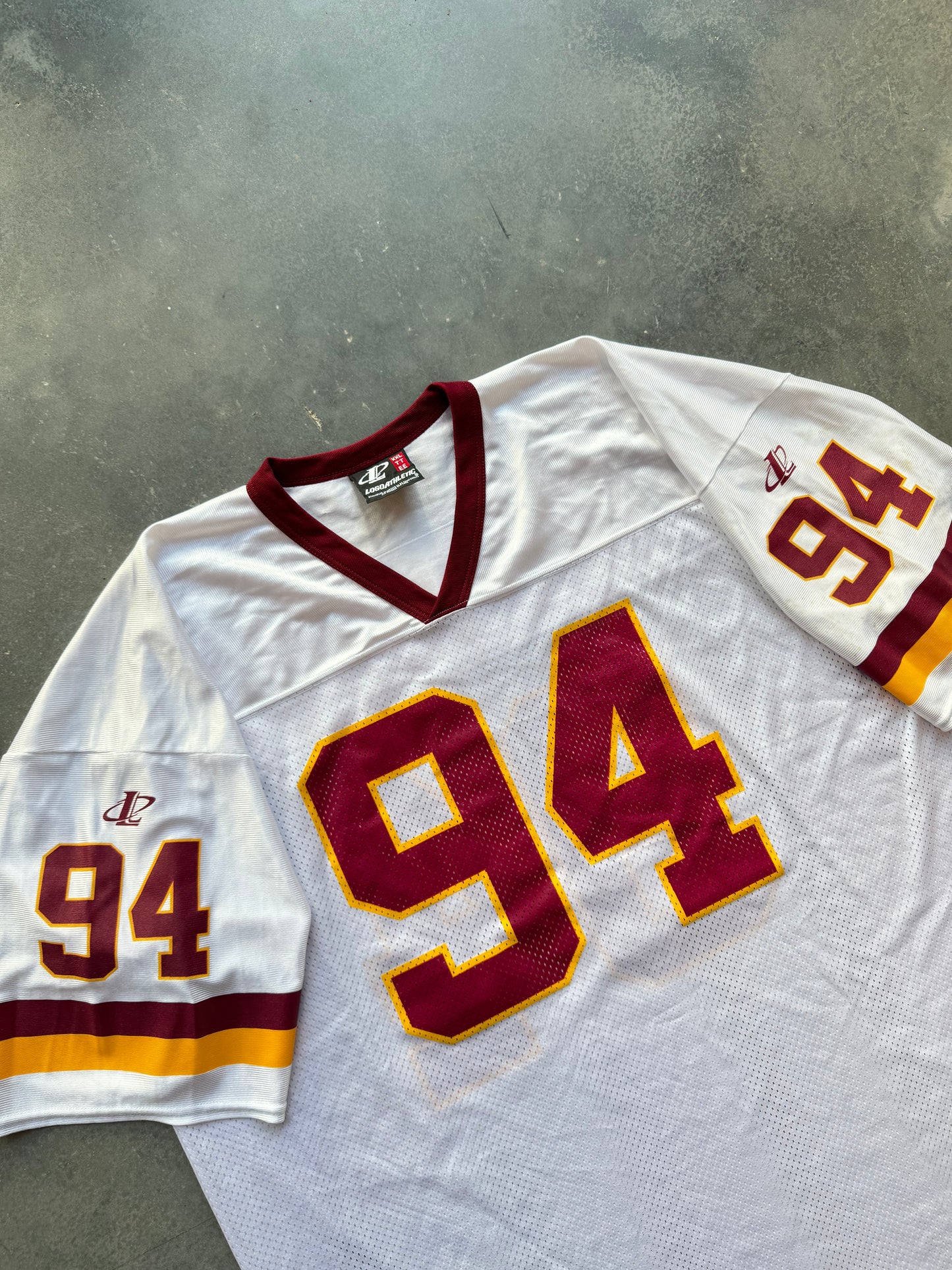 90’s Washington Redskins Dana Stubblefield Vintage White Logo Athletic NFL Jersey (XXL)