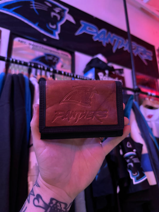 90’s Carolina Panthers Vintage NFL Tri Fold Wallet - Brand New