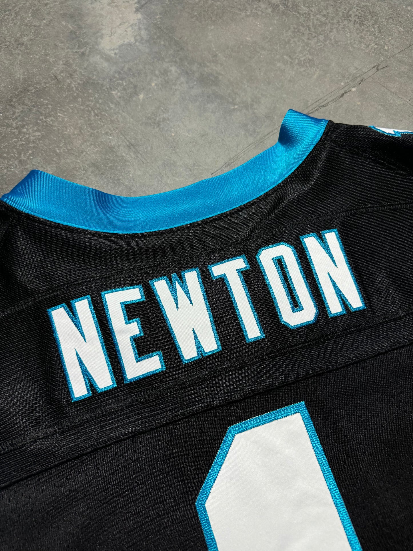 2012 Carolina Panthers Cam Newton Nike First Run Black On Field Stitched NFL Authentic Jersey (52/XXL)