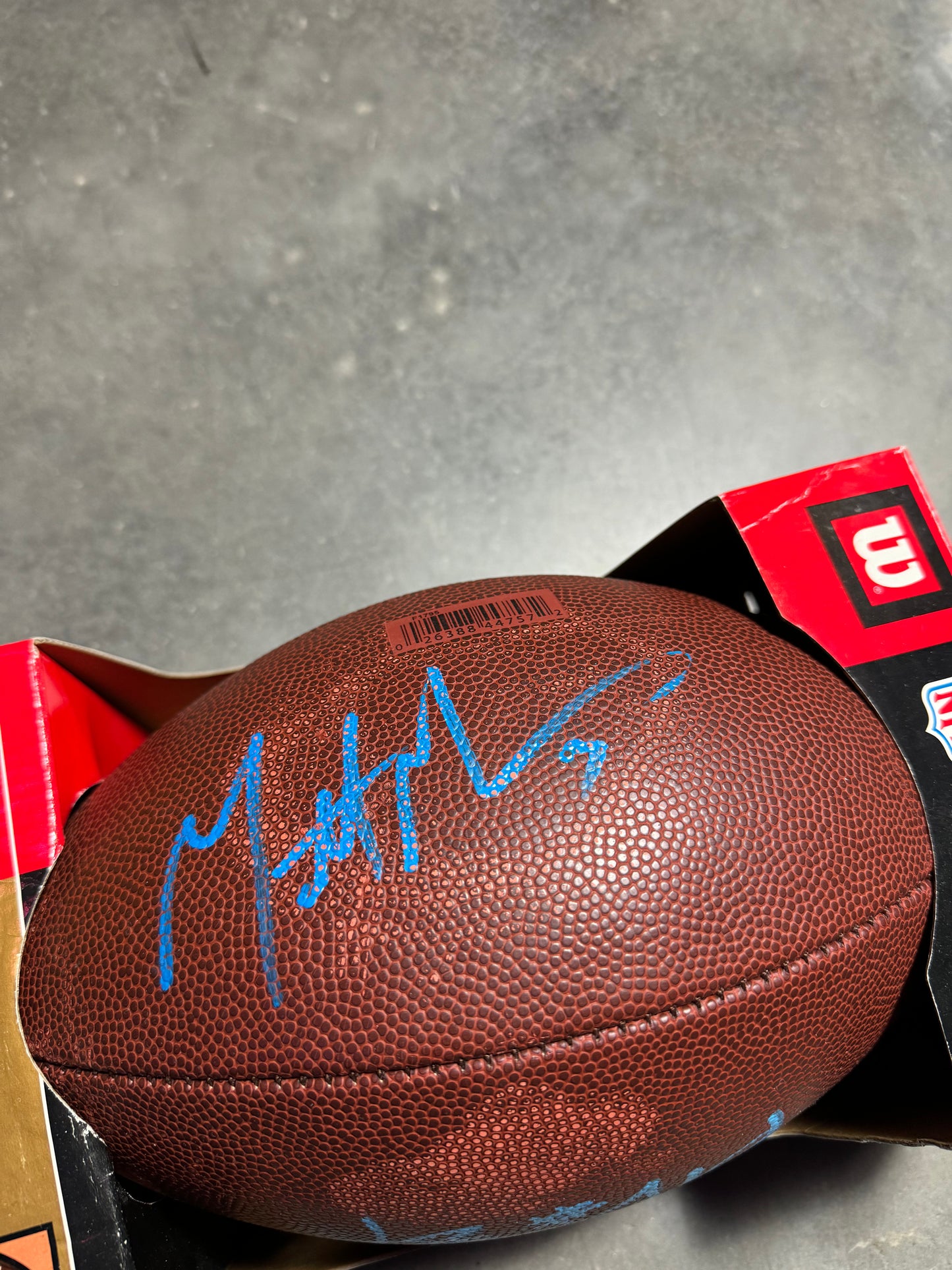 00’s Carolina Panthers DeAngleo Williams & Matt Moore Autographed Wilson NFL Football