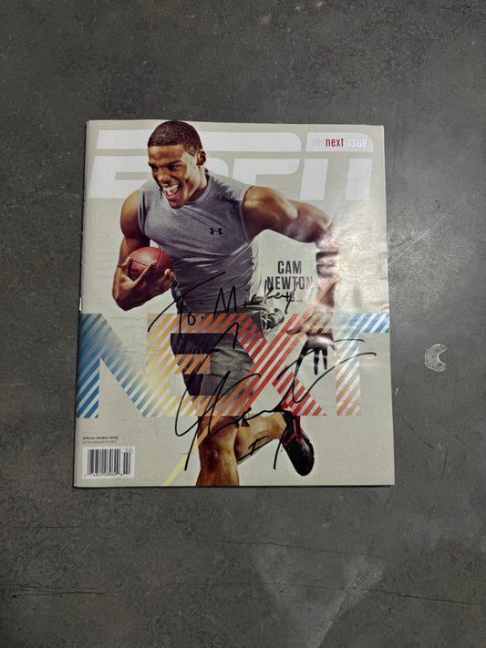 2012 Carolina Panthers Cam Newton ESPN Cover Athlete Autographed Magazine