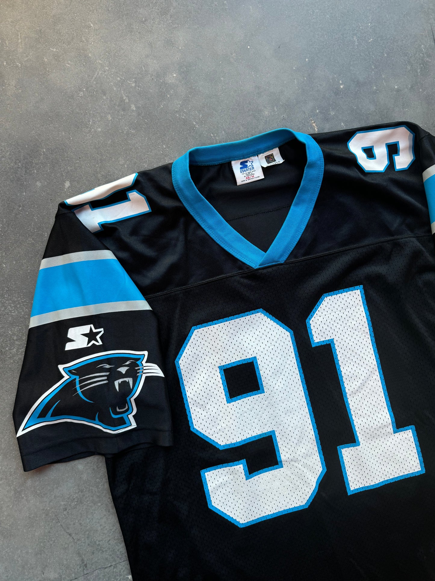 1995 Carolina Panthers Kevin Greene Vintage Black Starter NFL Jersey (46/Medium)