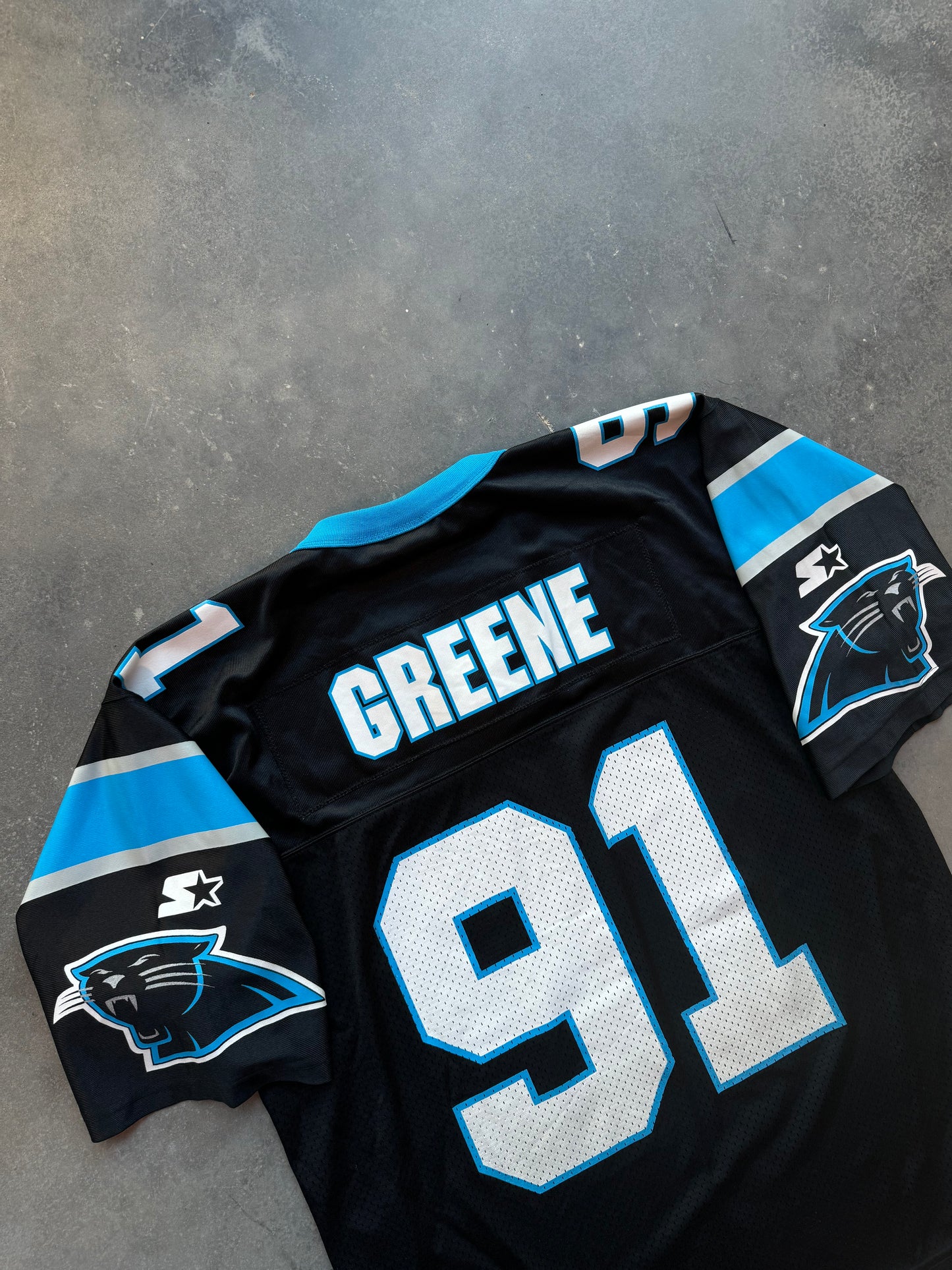 1995 Carolina Panthers Kevin Greene Vintage Black Starter NFL Jersey (46/Medium)