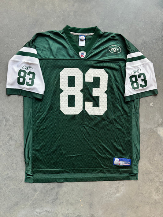 00’s New York Jets Santana Moss Vintage Green Reebok NFL Jersey (XXL)