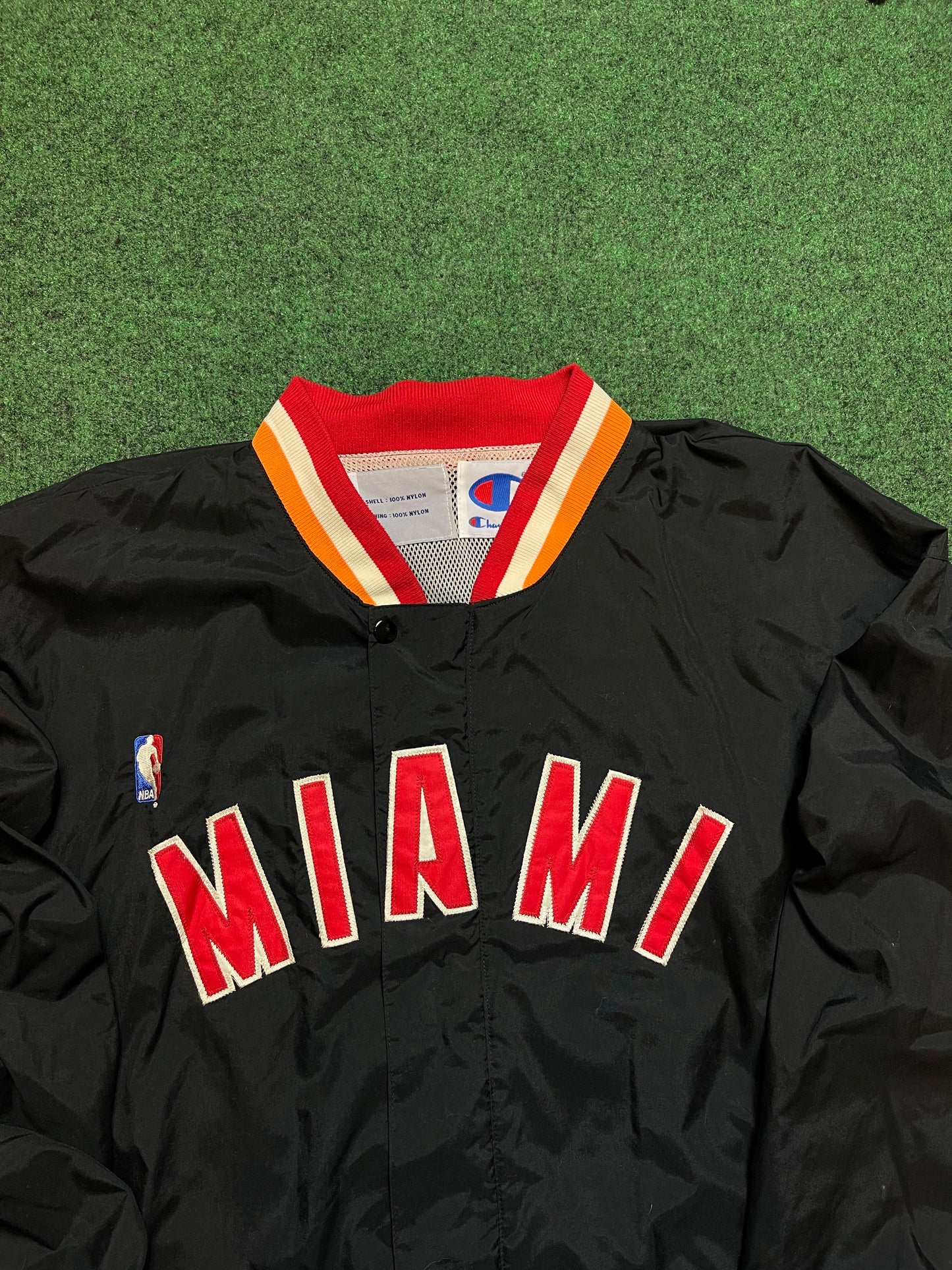 90’s Miami Heat Vintage Champion NBA Authentic Warm Up Jacket (XXL)