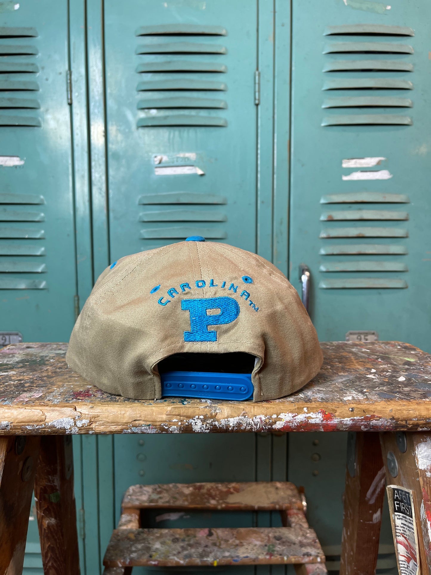 90’s Carolina Panthers Vintage Khaki NFL Snapback Hat (OSFA)