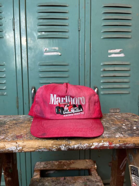 1992 Marlboro Racing Team Sun Faded Vintage Snapback Hat (OSFA)