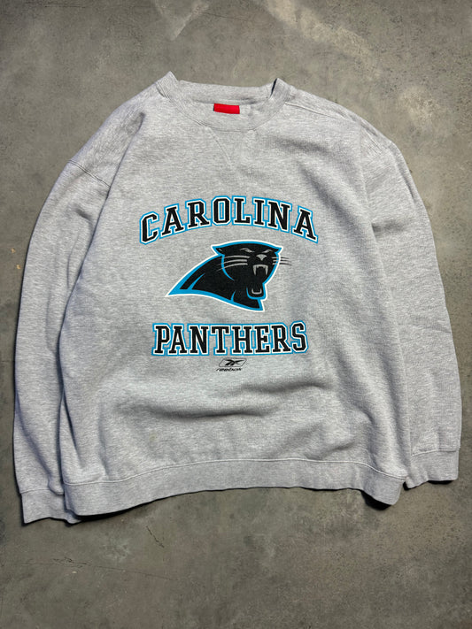 00’s Carolina Panthers Vintage Grey Reebok Heavyweight NFL Crewneck (XXL)