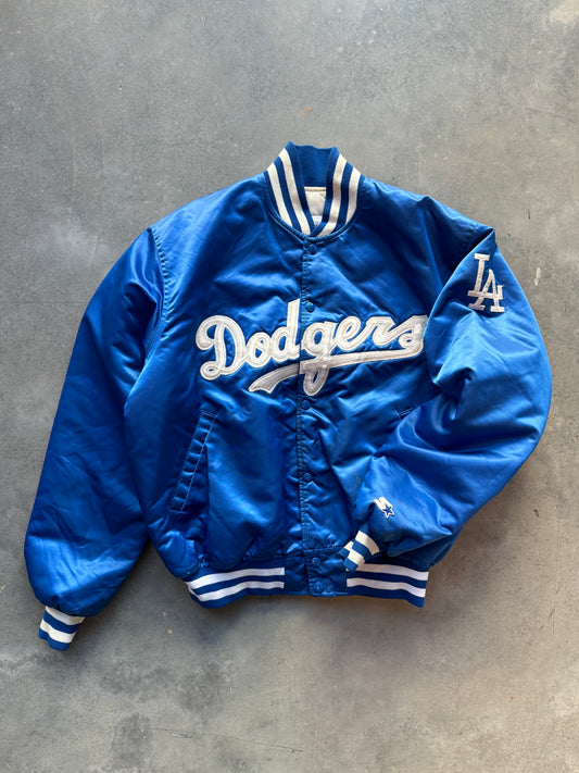 90’s Los Angeles Dodgers Vintage Starter MLB Script Spellout Satin Jacket (XL)