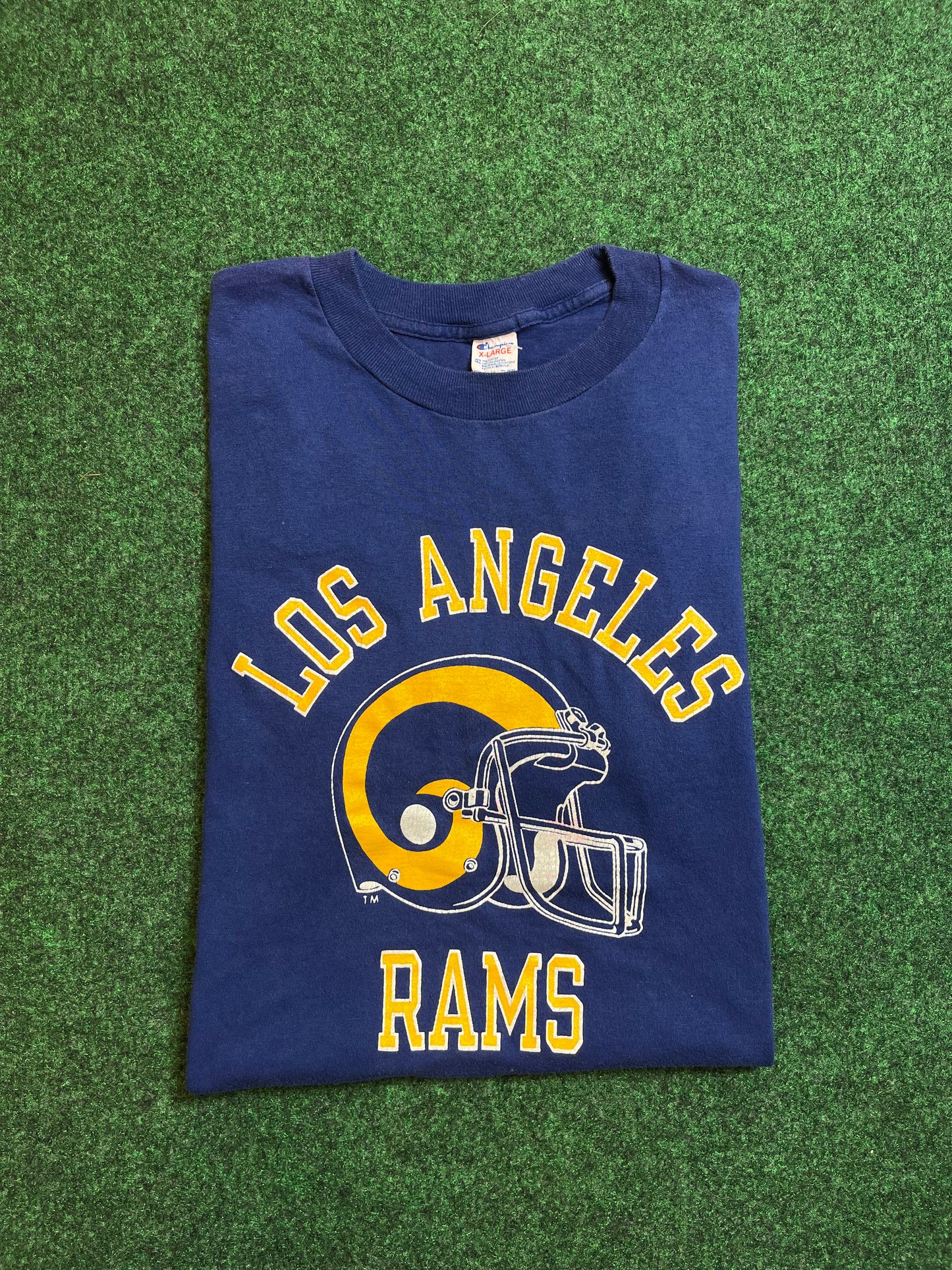 80’s Los Angeles Rams Vintage NFL Champion Tee (Large)