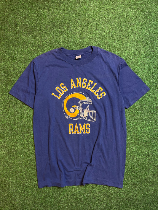 80’s Los Angeles Rams Vintage NFL Champion Tee (Large)