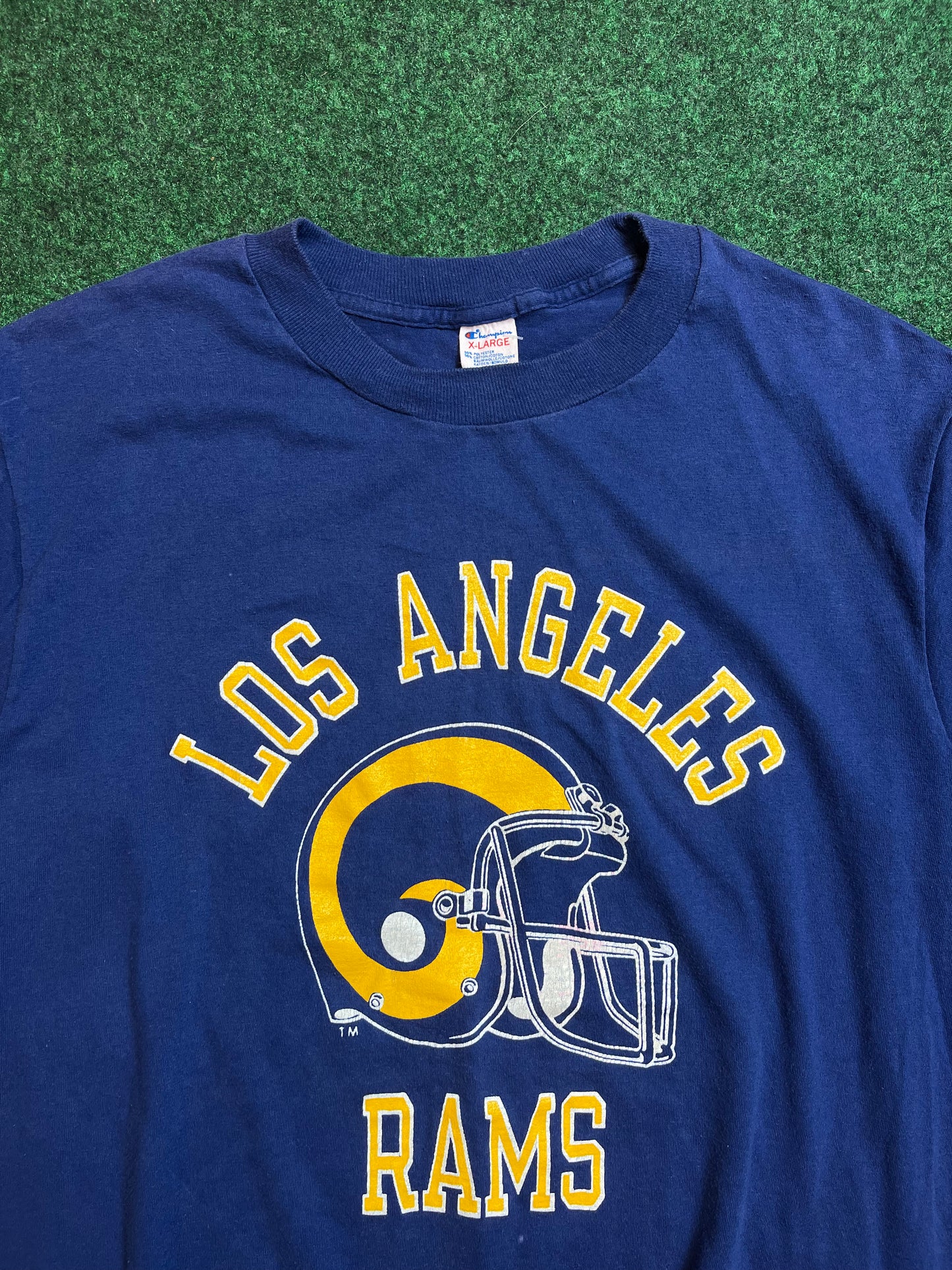 80’s Los Angeles Rams Vintage NFL Champion Tee (Large)