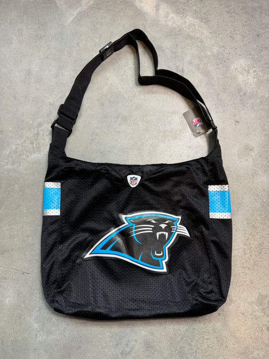 00’s Carolina Panthers Vintage Black Mesh Jersey Style Bag - Deadstock