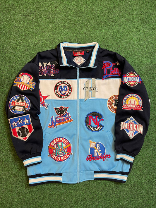 90’s Negro League Baseball Vintage Patches Jacket (XXL)