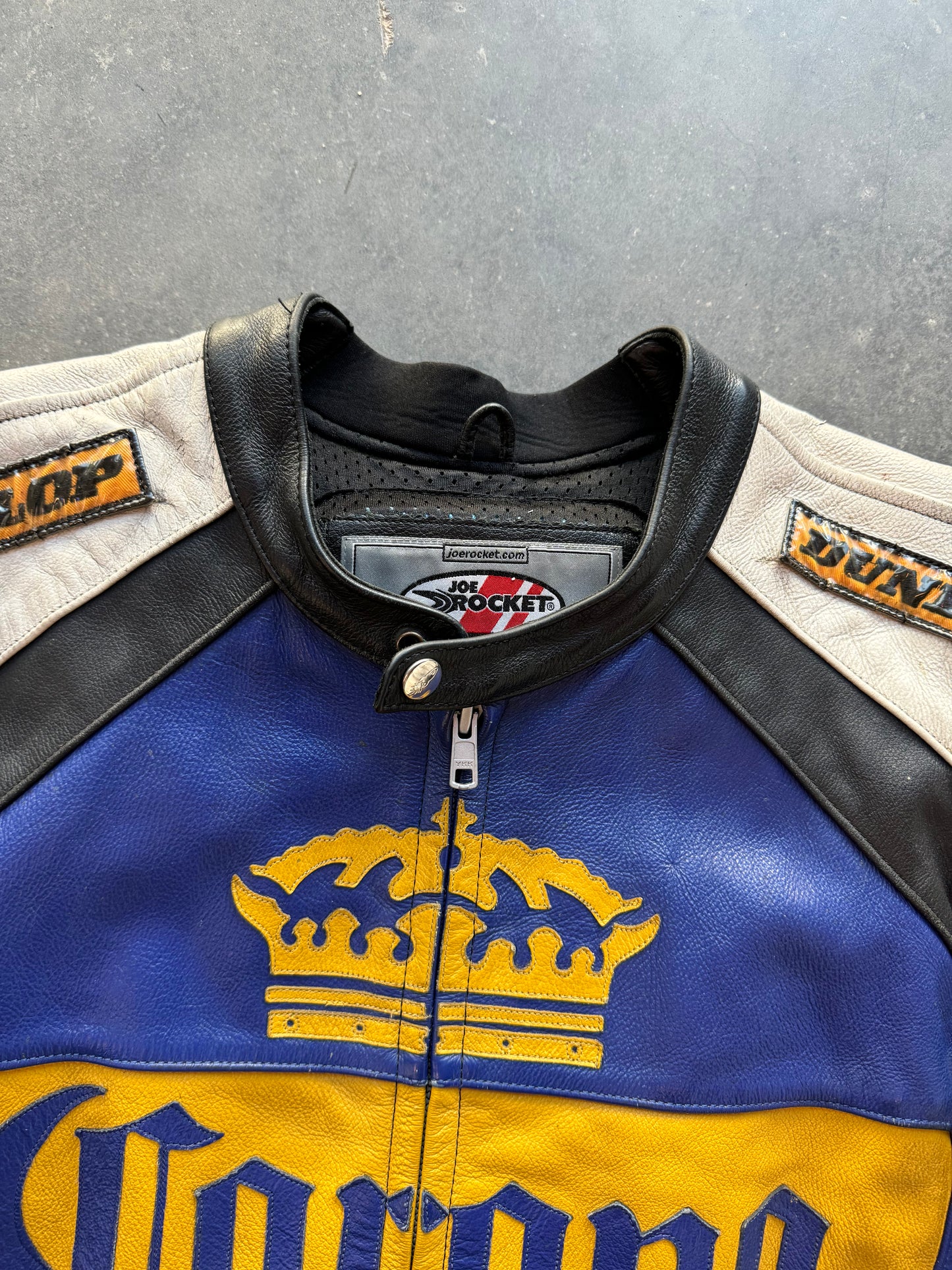 90’s AMA Superbike Corona Extra Heavyweight Leather Racing Jacket (50/XL)