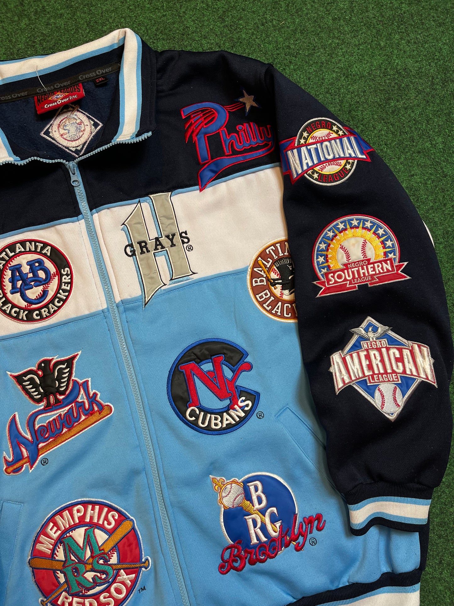 90’s Negro League Baseball Vintage Patches Jacket (XXL)