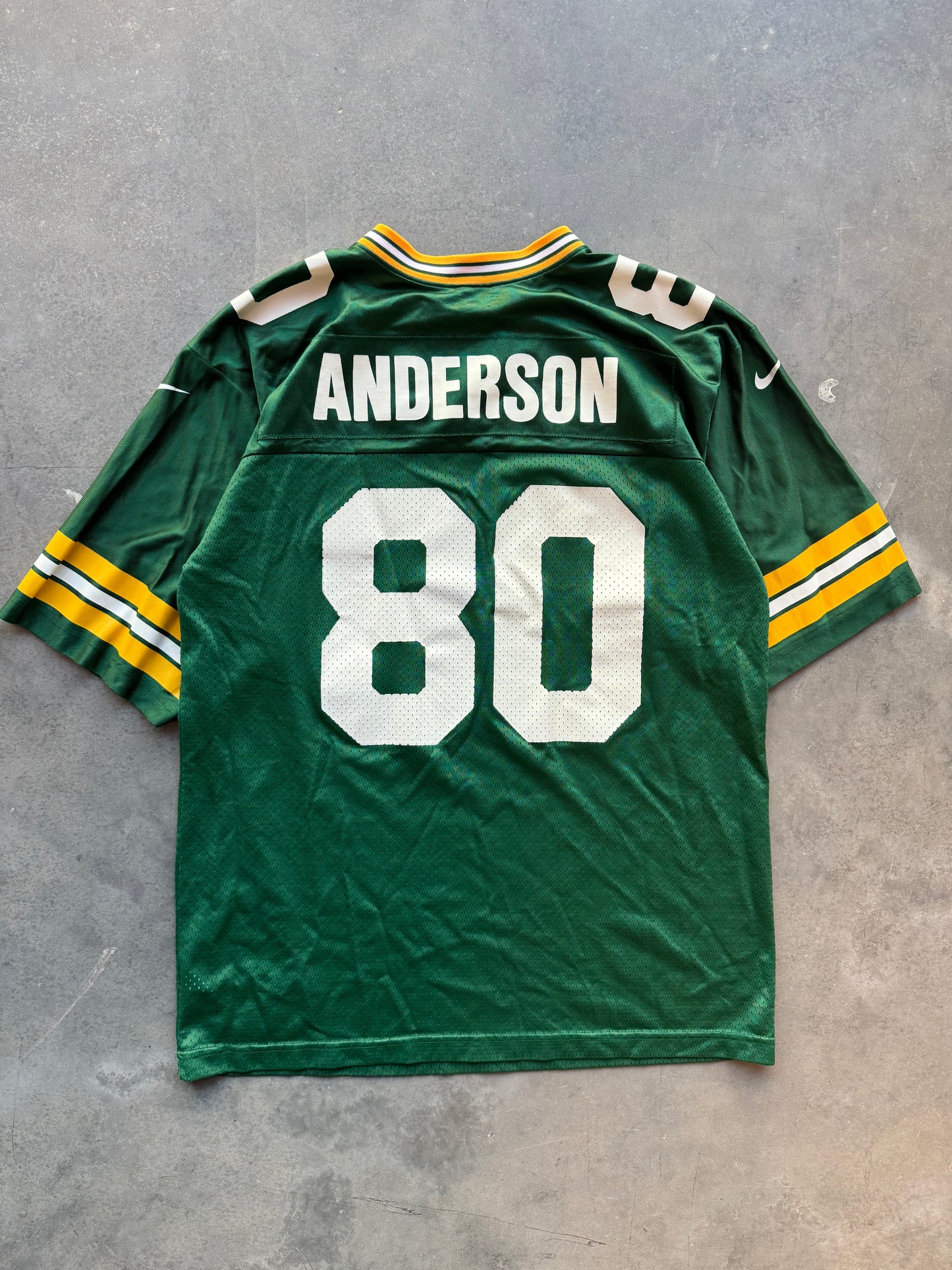 90’s Green Bay Packers Vintage Nike #80 Green NFL Jersey (Large)