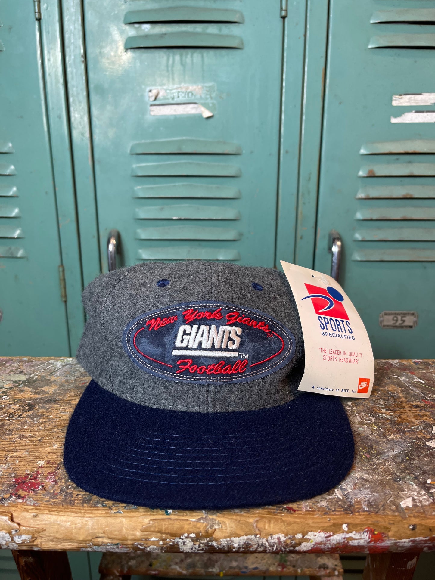90’s New York Giants Vintage Wool Sports Specialties NFL Strapback Hat - Deadstock (OSFA)