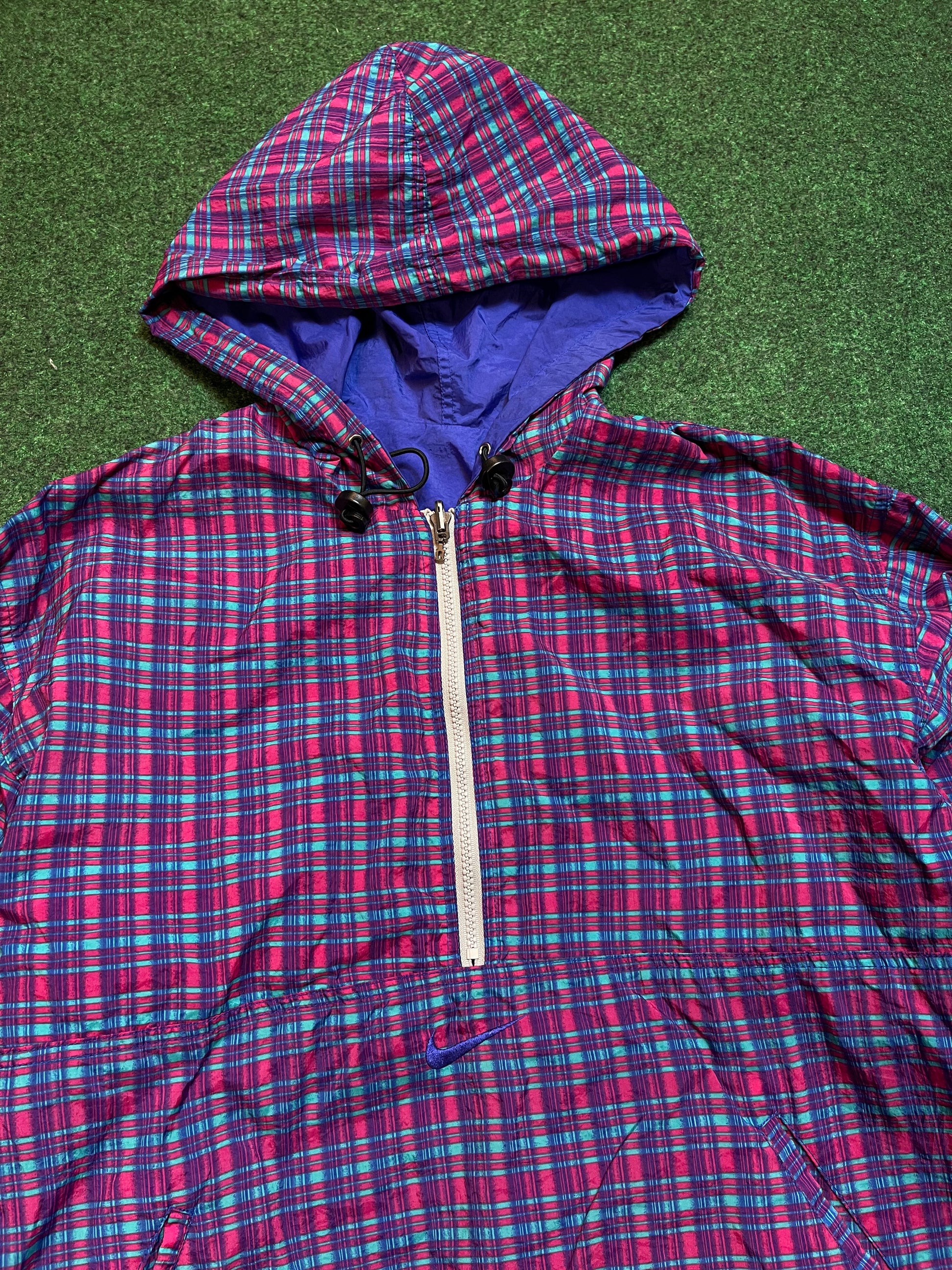 Plaid nike jacket deals