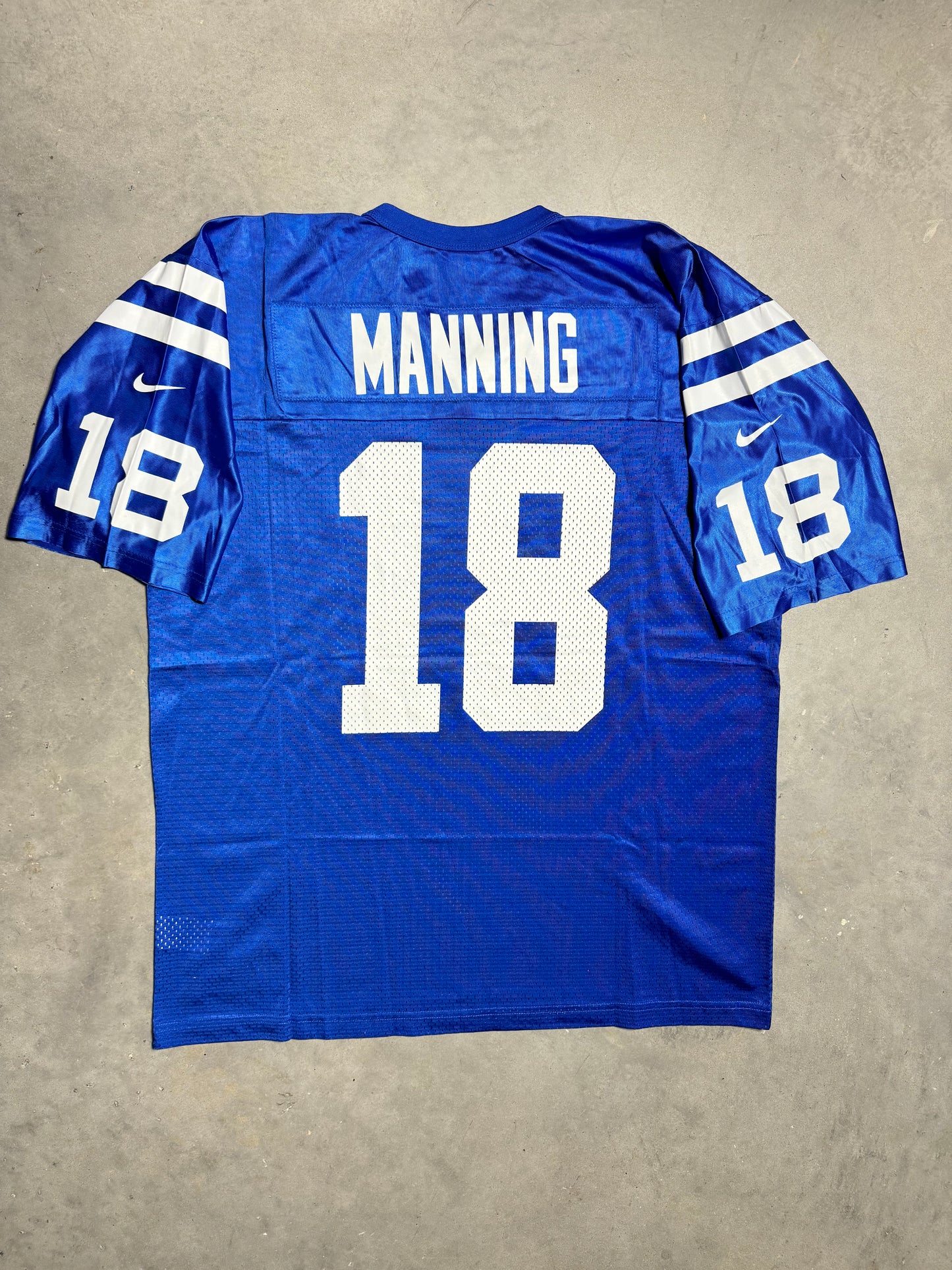 90’s Indianapolis Colts Peyton Manning Vintage Nike Blue NFL Jersey (XL)