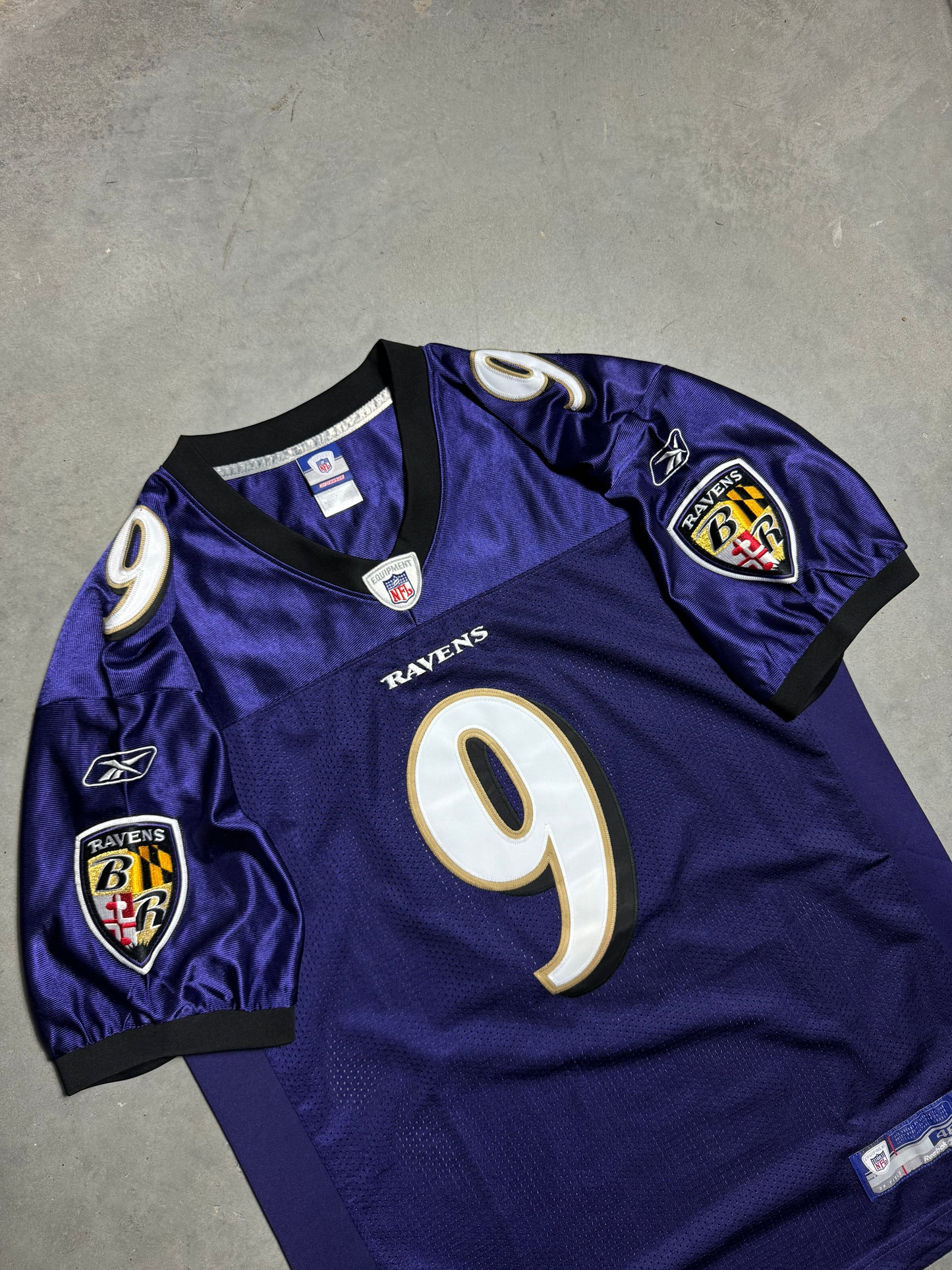 2007 Baltimore Ravens Steve McNair Vintage Purple Reebok Fully Embroidered Authentic NFL Jersey (48/XL)