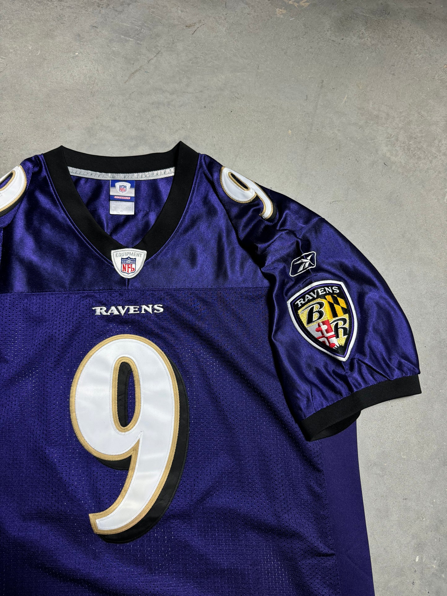 2007 Baltimore Ravens Steve McNair Vintage Purple Reebok Fully Embroidered Authentic NFL Jersey (48/XL)