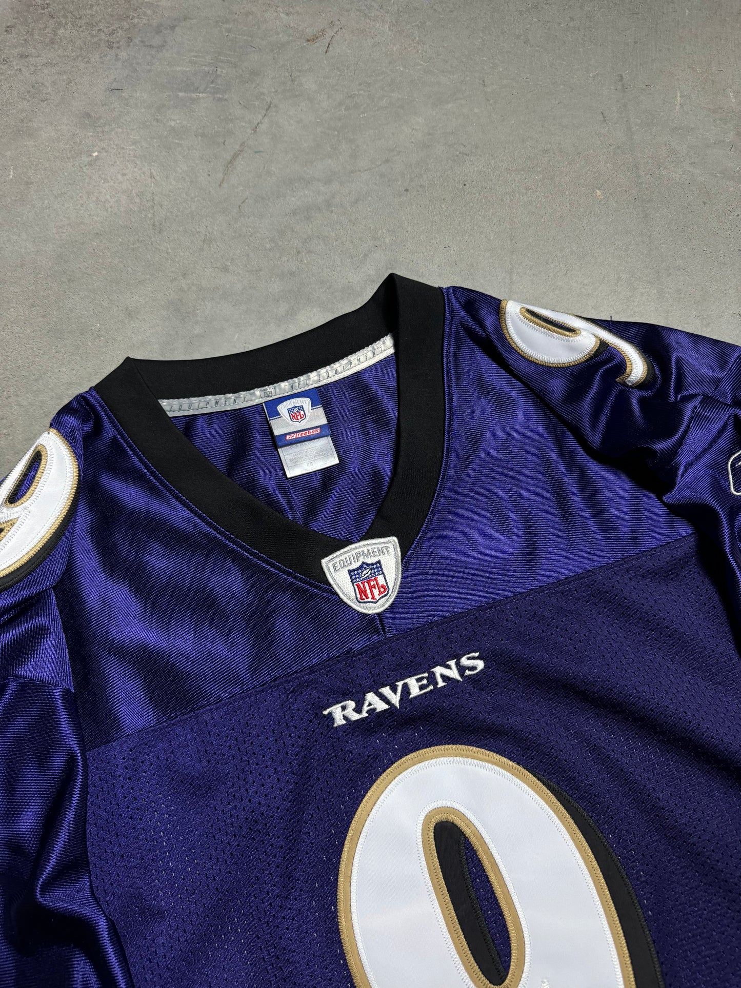 2007 Baltimore Ravens Steve McNair Vintage Purple Reebok Fully Embroidered Authentic NFL Jersey (48/XL)