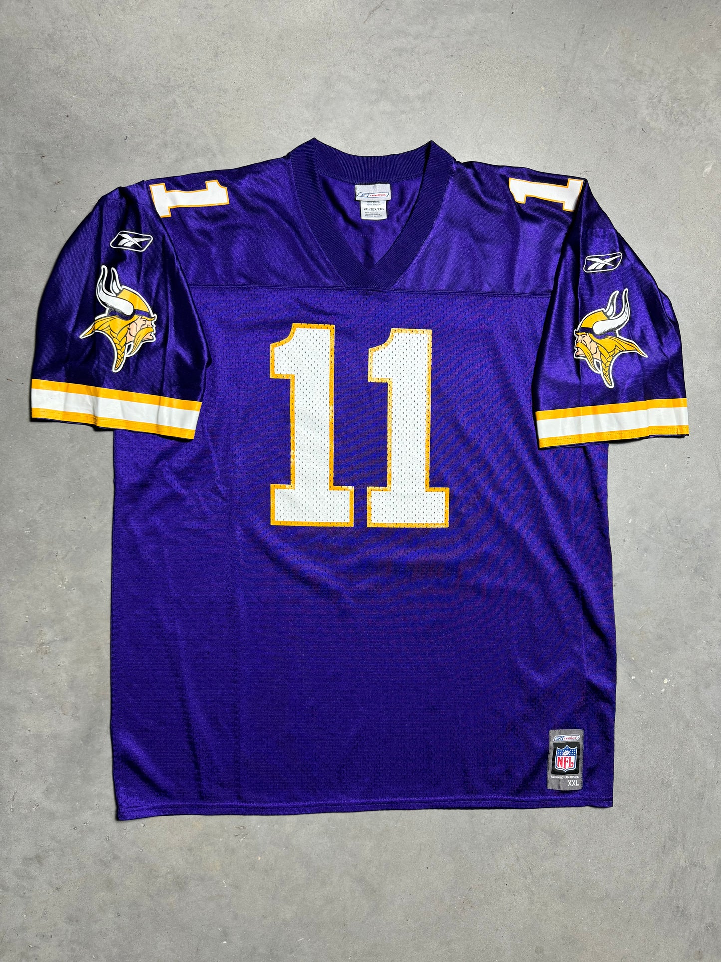 00’s Minnesota Vikings Daunte Culpepper Vintage Puma Purple NFL Jersey (XXL)