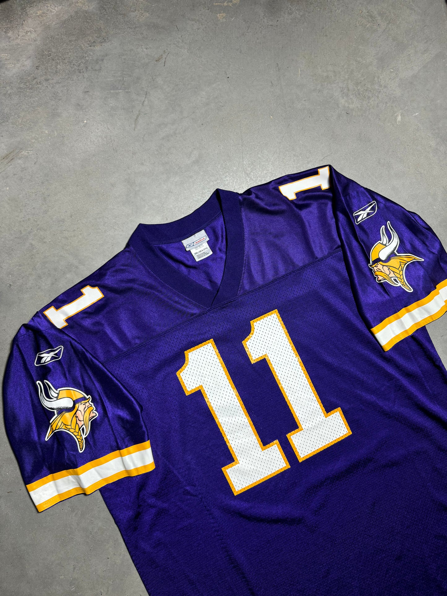 00’s Minnesota Vikings Daunte Culpepper Vintage Puma Purple NFL Jersey (XXL)