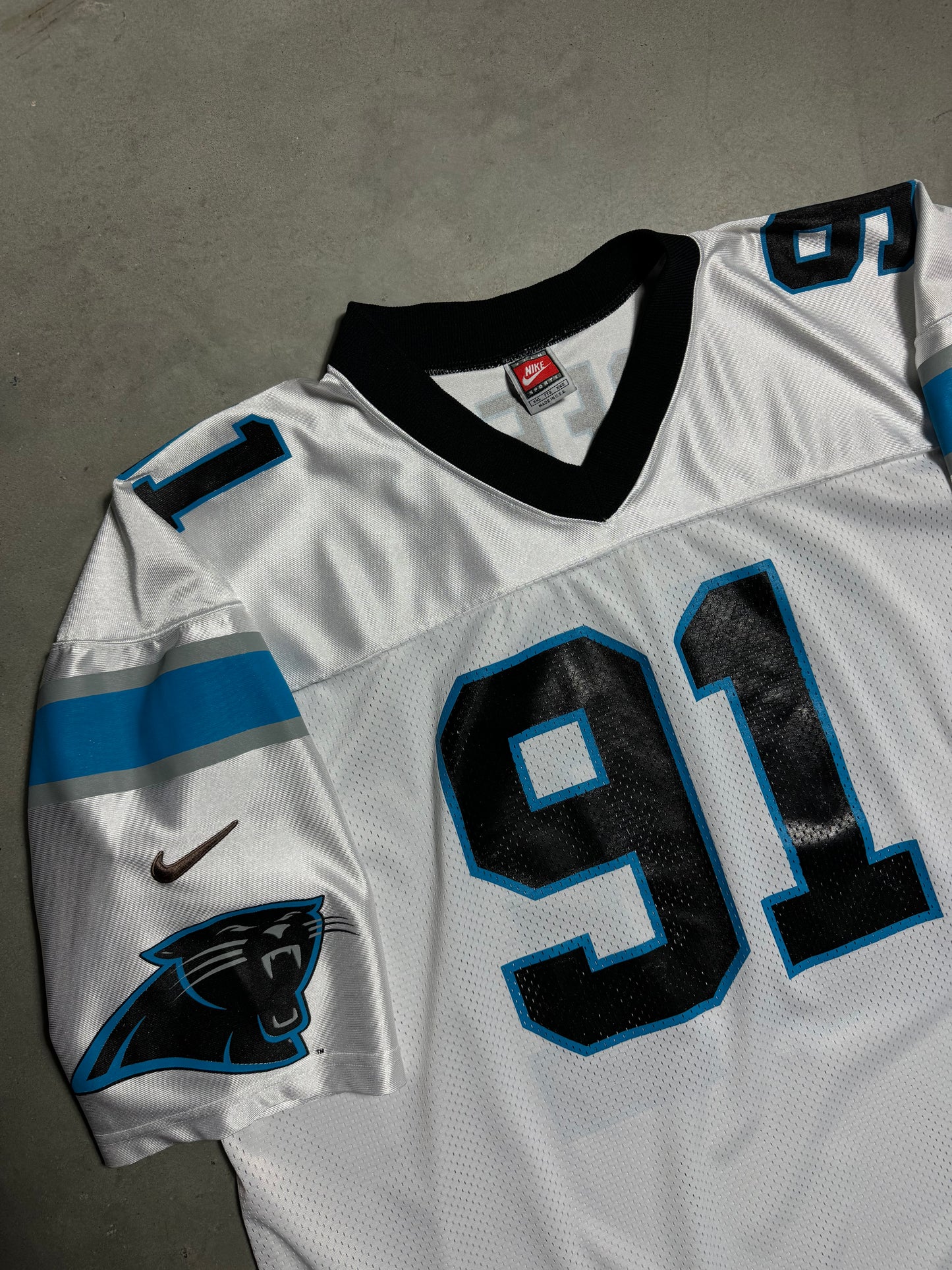 90’s Carolina Panthers Kevin Greene Vintage White Nike NFL Jersey (XXL)