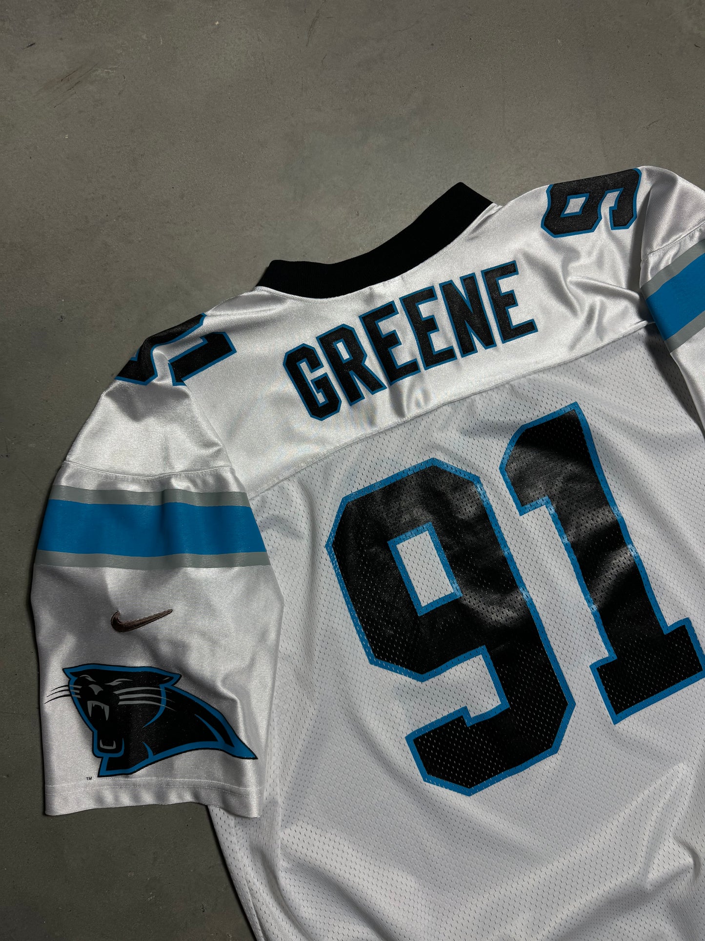 90’s Carolina Panthers Kevin Greene Vintage White Nike NFL Jersey (XXL)