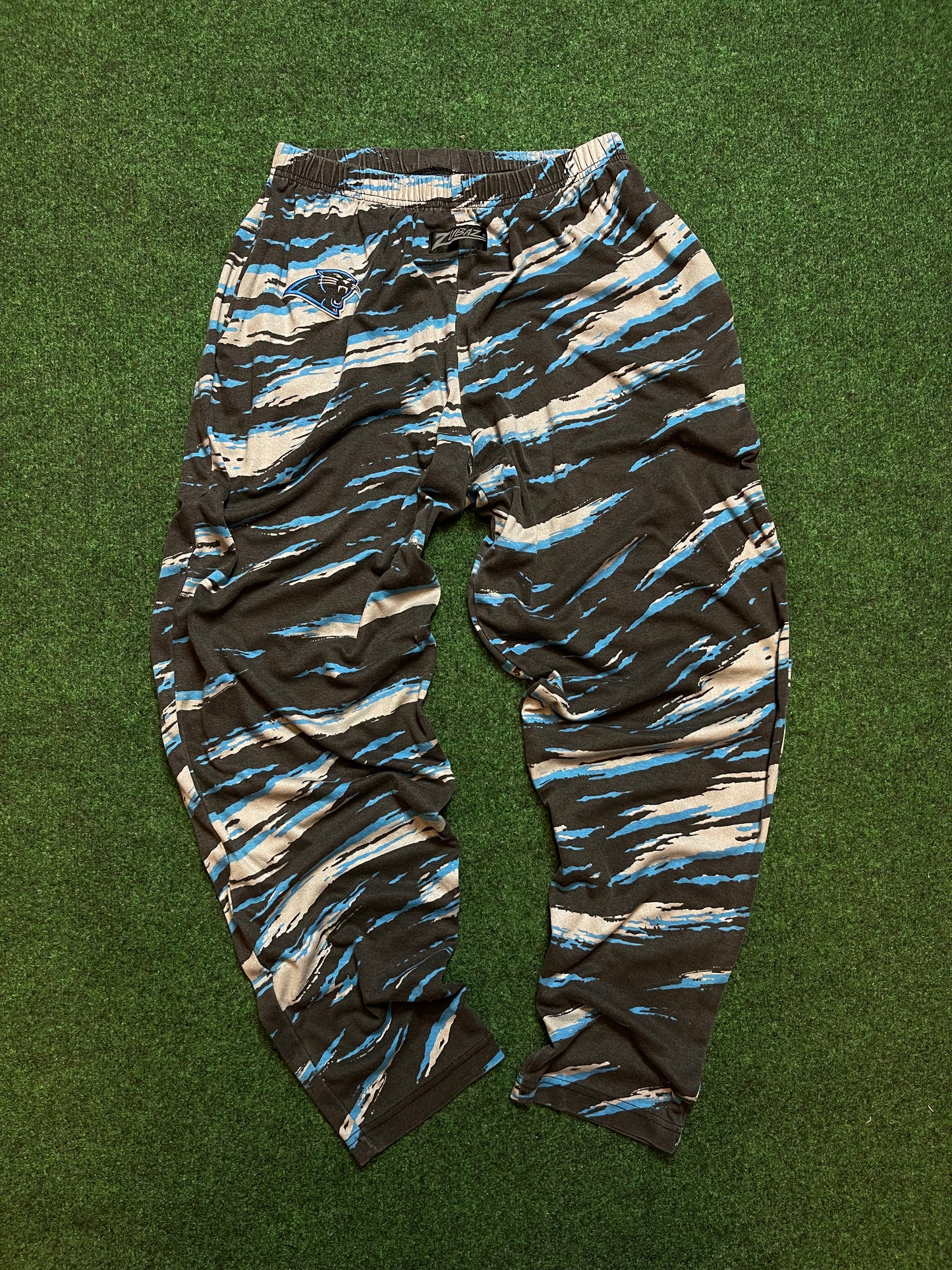 90’s Carolina Panthers Vintage Zubaz Printed NFL Pants (XL)